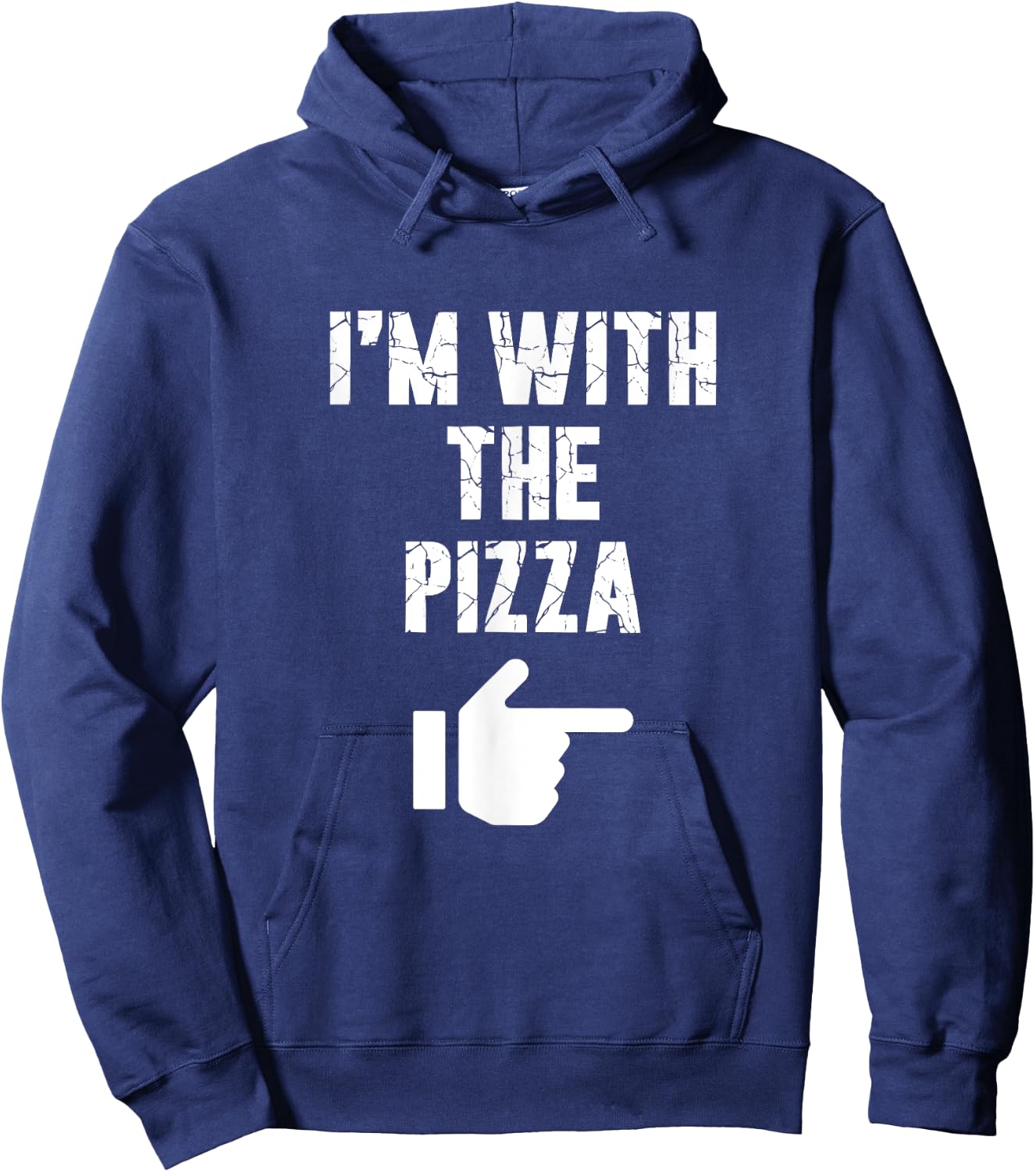 I'm with the Pizza Fun Easy Playful Halloween Costume Hoodie - Hoodie | Navy