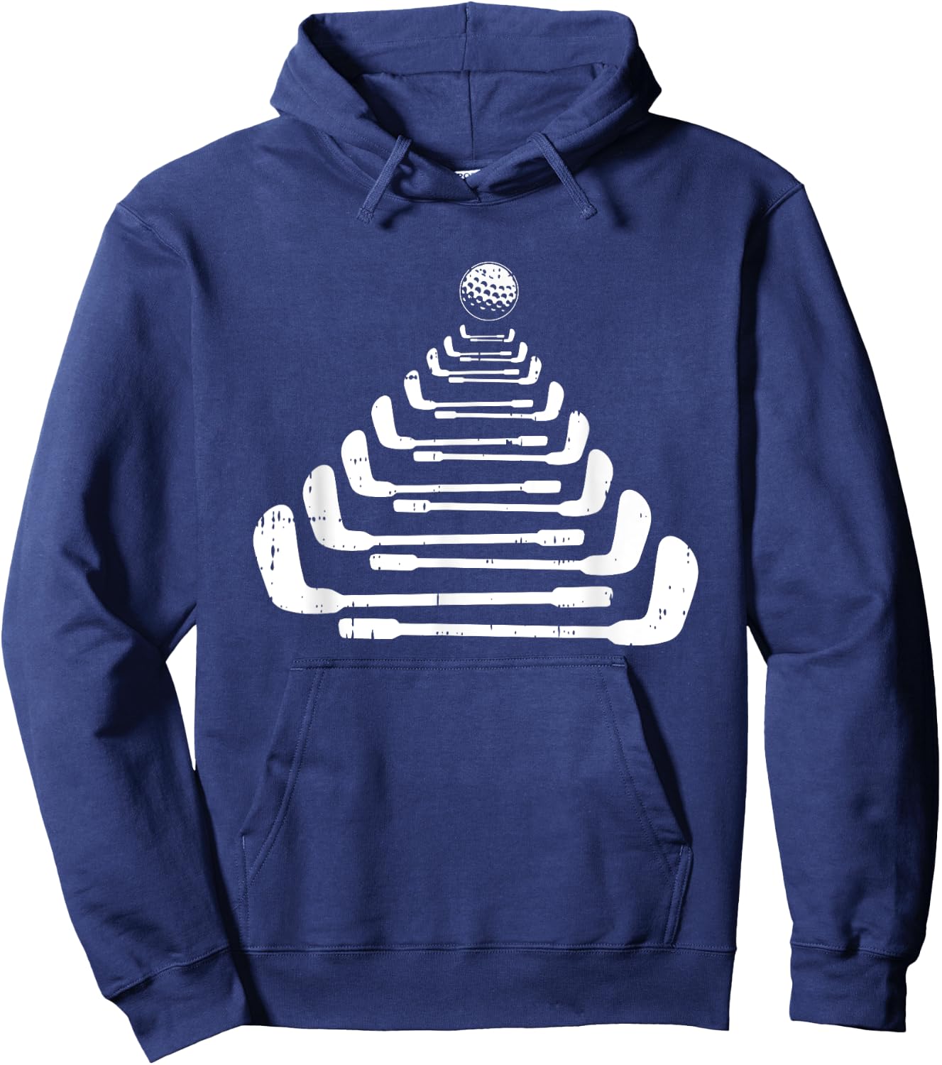 Golf Christmas Tree Pajama Cool X-Mas Golfing Golfer Hoodie - Hoodie | Navy