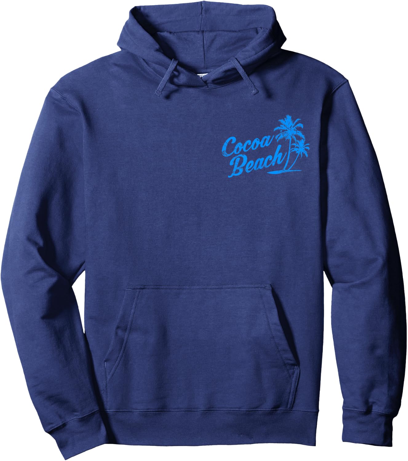 Cocoa Beach Florida Vintage Retro Distressed Design Souvenir Women Girls Kids Hoodie - Hoodie | Navy