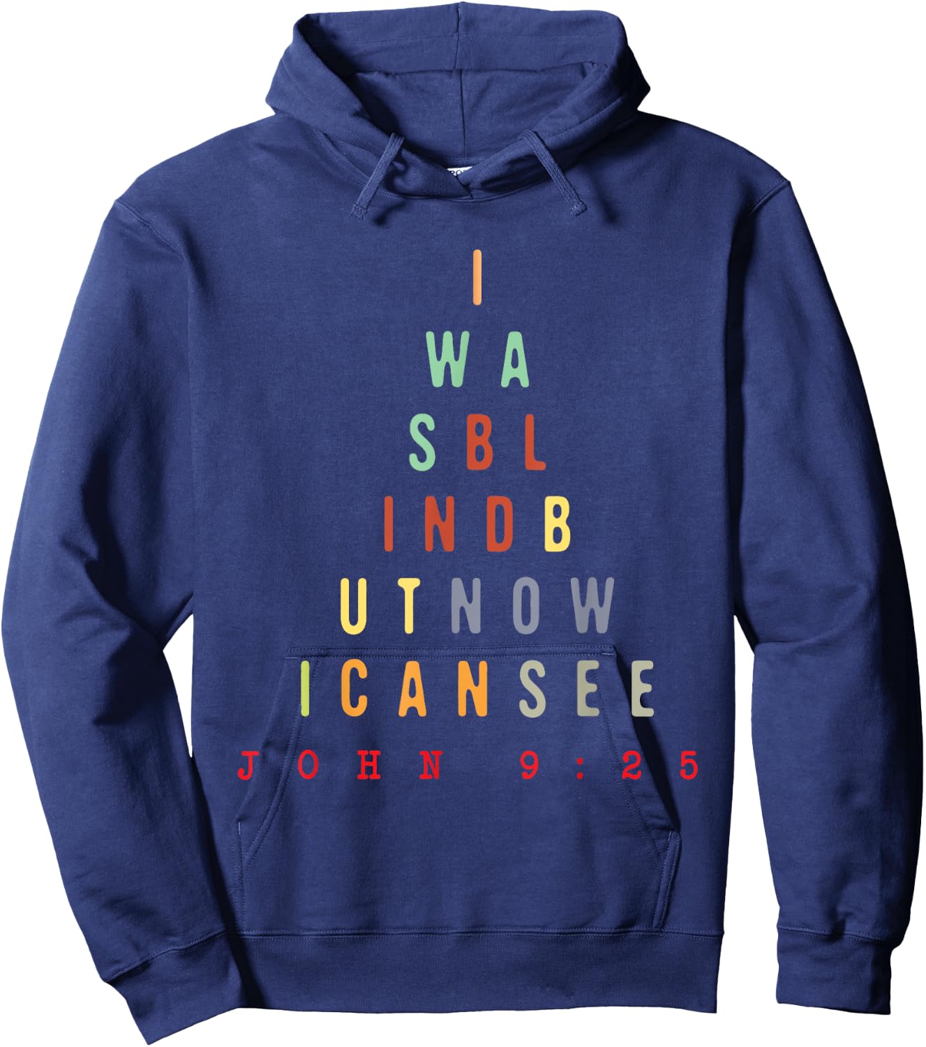 Now I Can See - Christian Optometrist Optometry Optician Hoodie - Hoodie | Navy