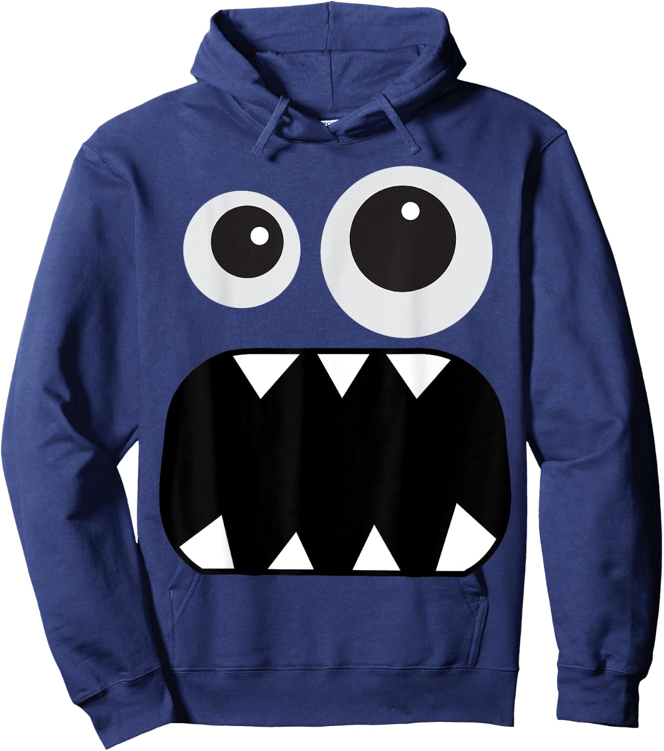 Cute Monster Face Men's Women's Costume Halloween Hoodie - Hoodie | Navy