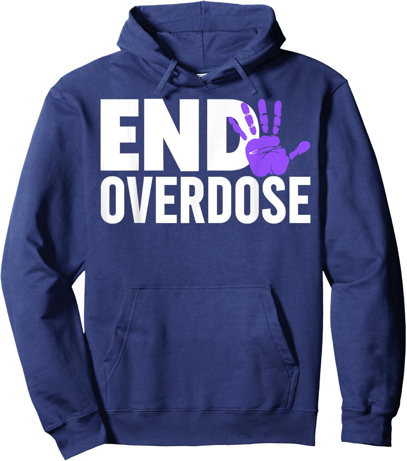 Overdose Awareness Shirt - End Overdose Awareness Hoodie - Hoodie | Navy