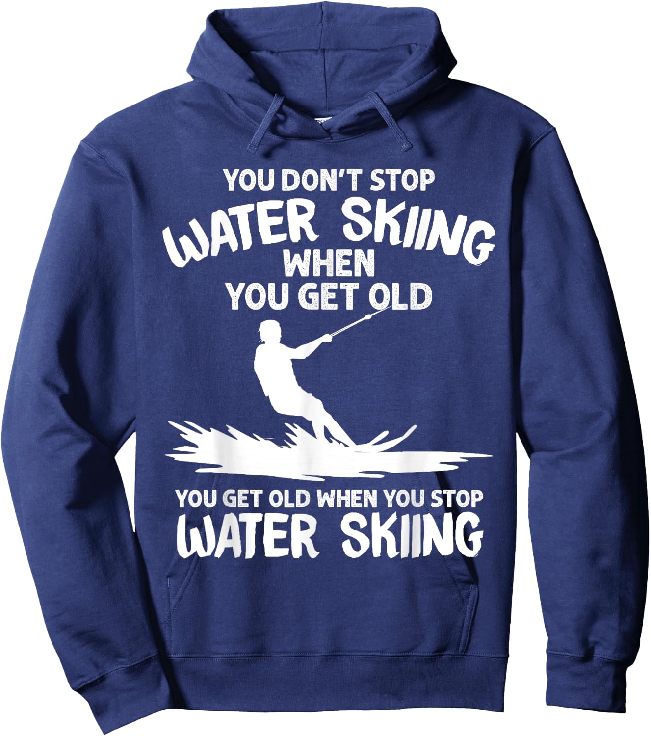 Funny Water Skiing Designs Women Water Skier Athlete Hoodie - Hoodie | Navy
