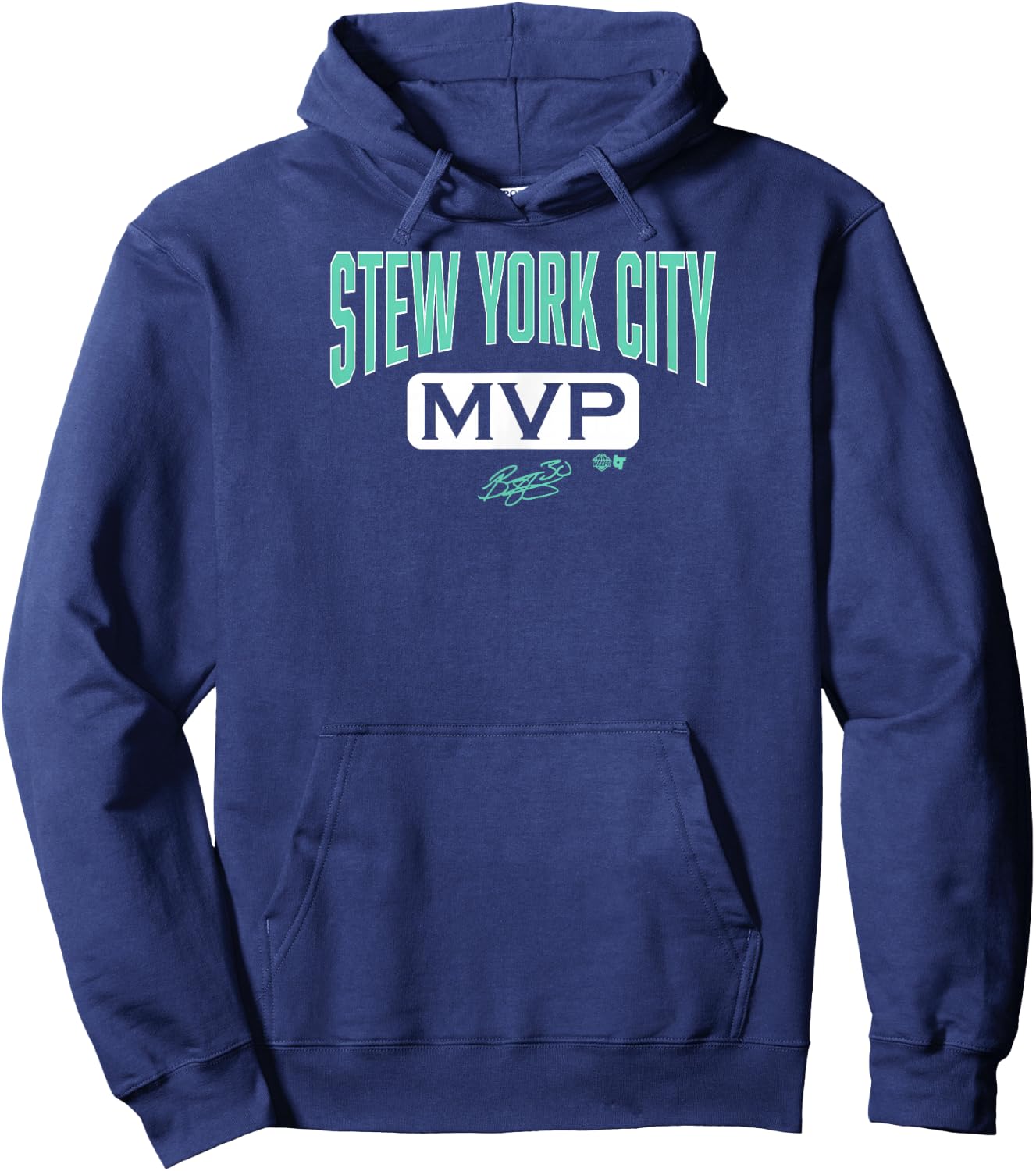 Breanna Stewart: Stew York City MVP - New York Basketball Hoodie - Hoodie | Navy