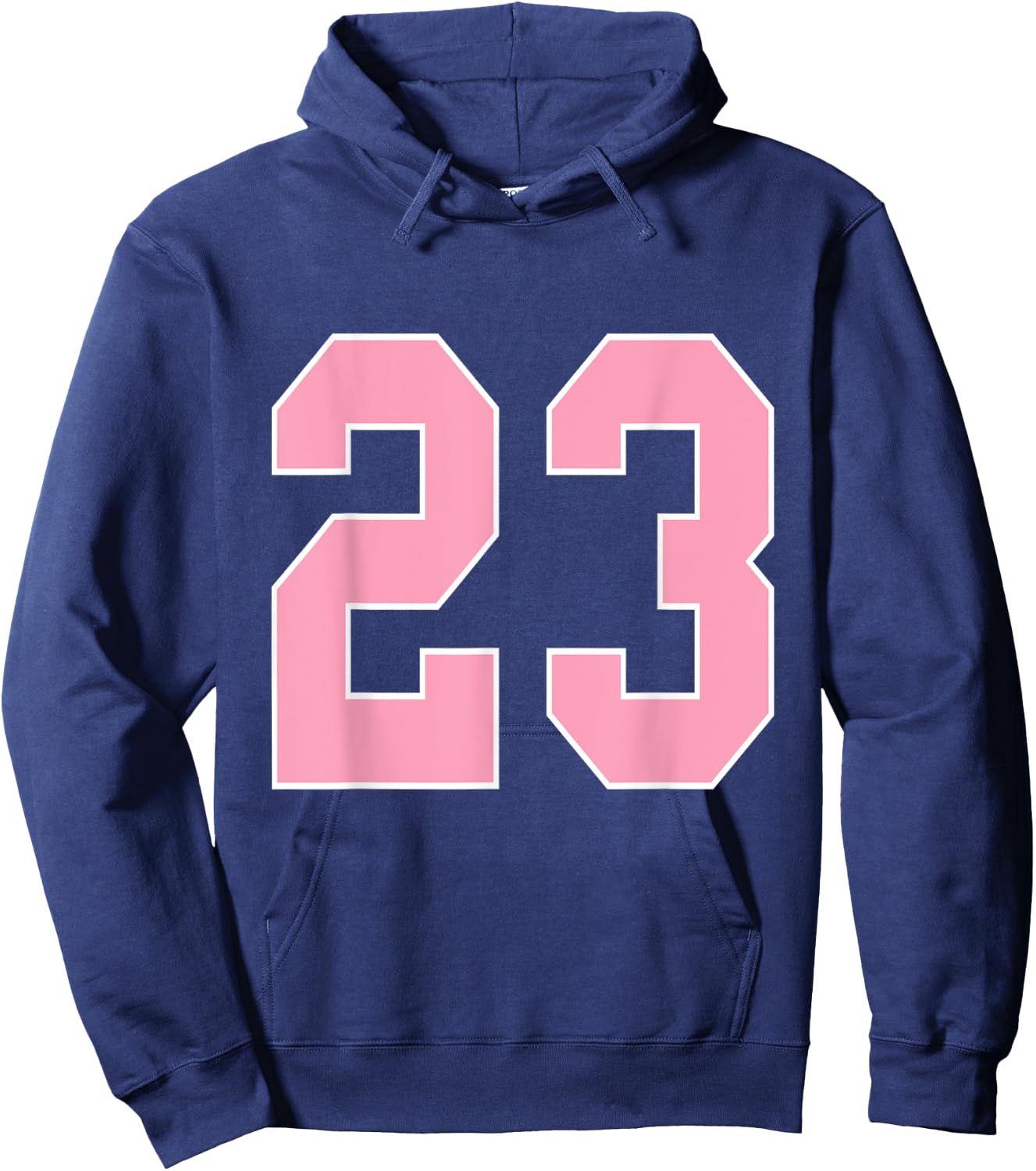 Number 23 Shirt Pink Football Basketball Breast Cancer Aware Hoodie - Hoodie | Navy