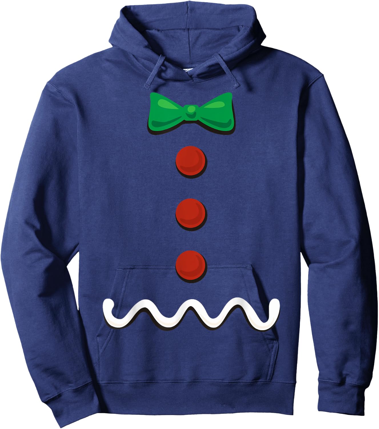 Gingerbread Man Christmas Costume Hoodie - Hoodie | Navy