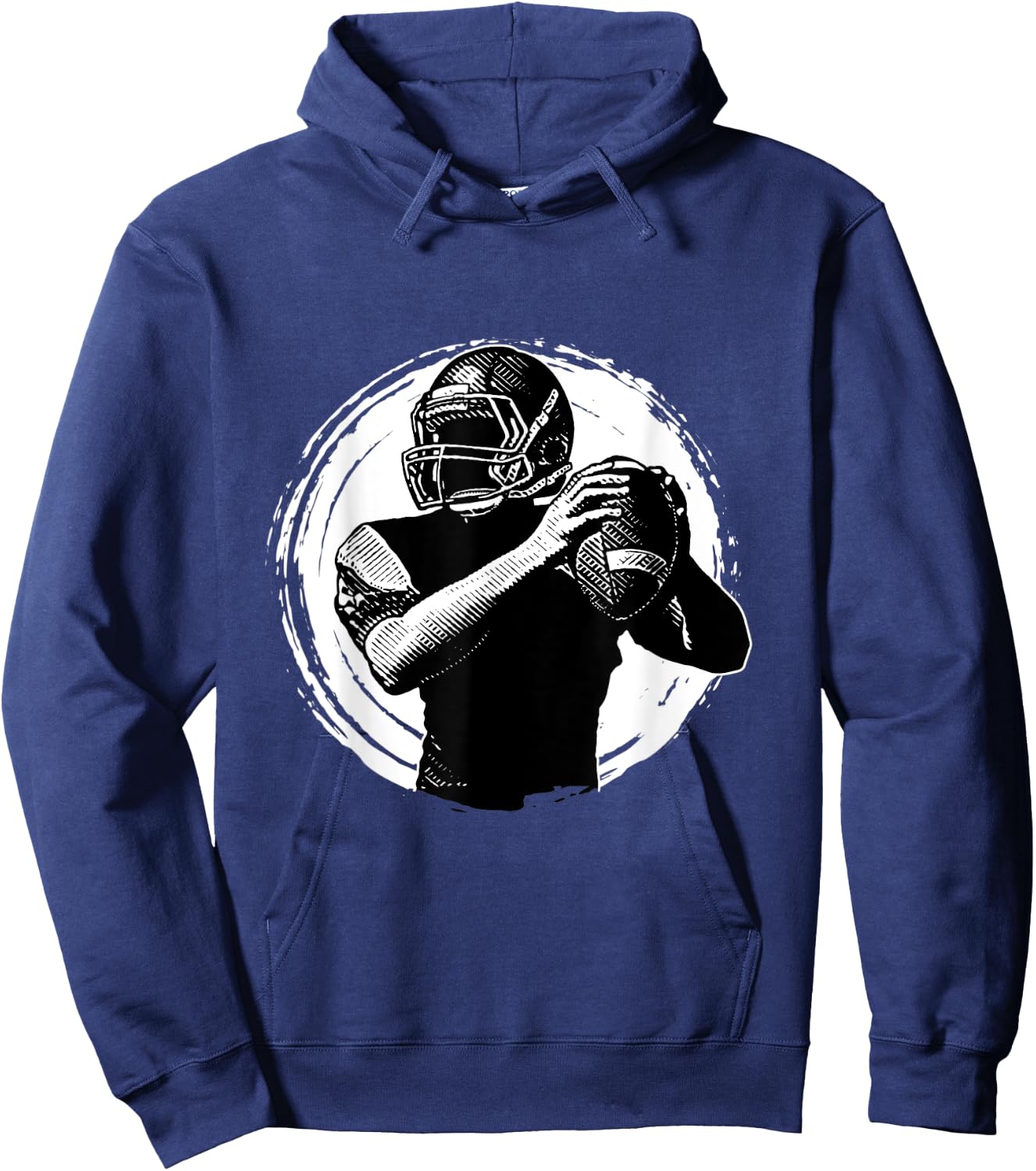 Sports American Football Player Throw Quarterback Hoodie - Hoodie | Navy