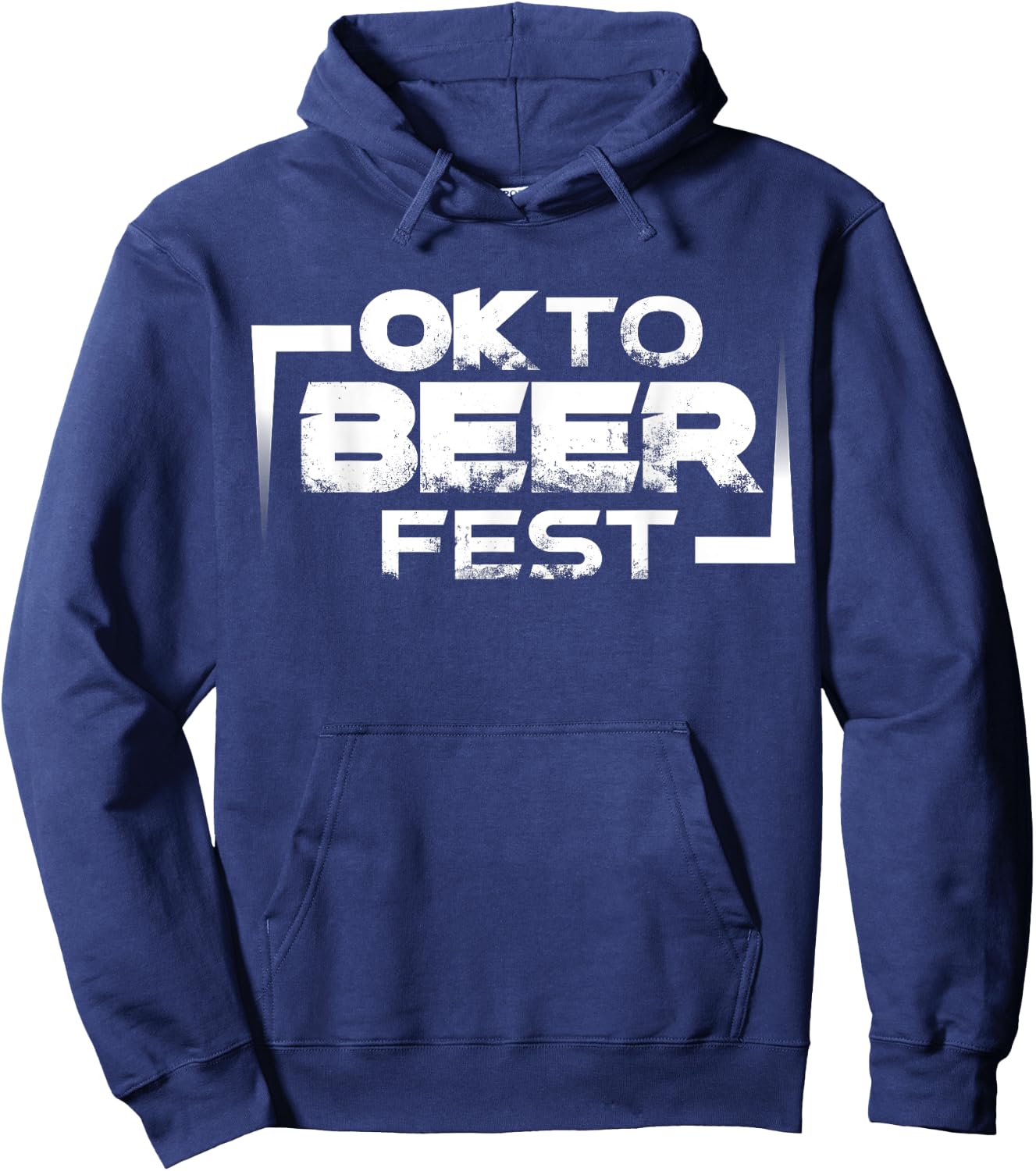 Funny OK To BEER Fest - Oktoberfest Hoodie - Hoodie | Navy
