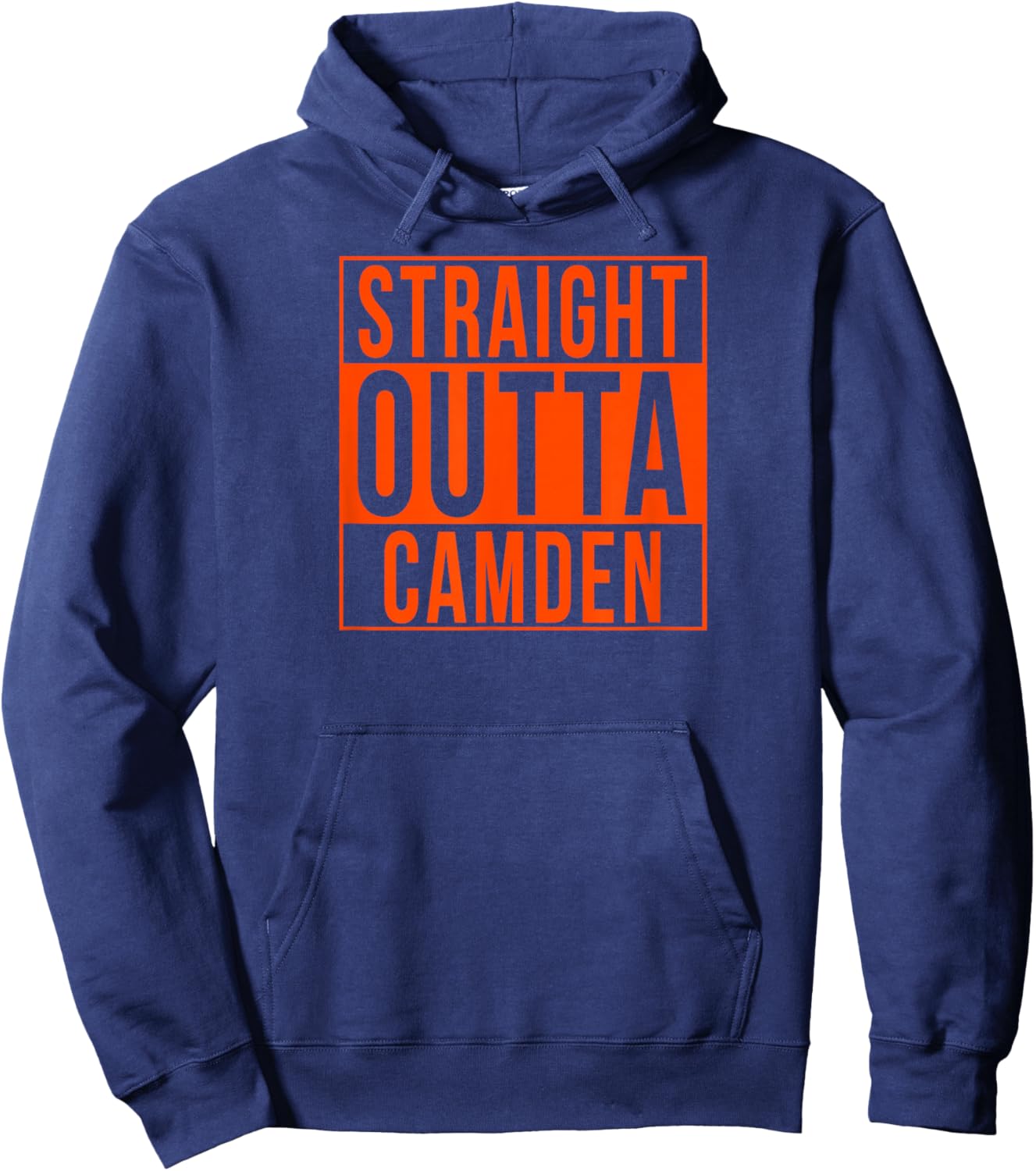 Straight Outta Camden - Baltimore Baseball Hoodie - Hoodie | Navy