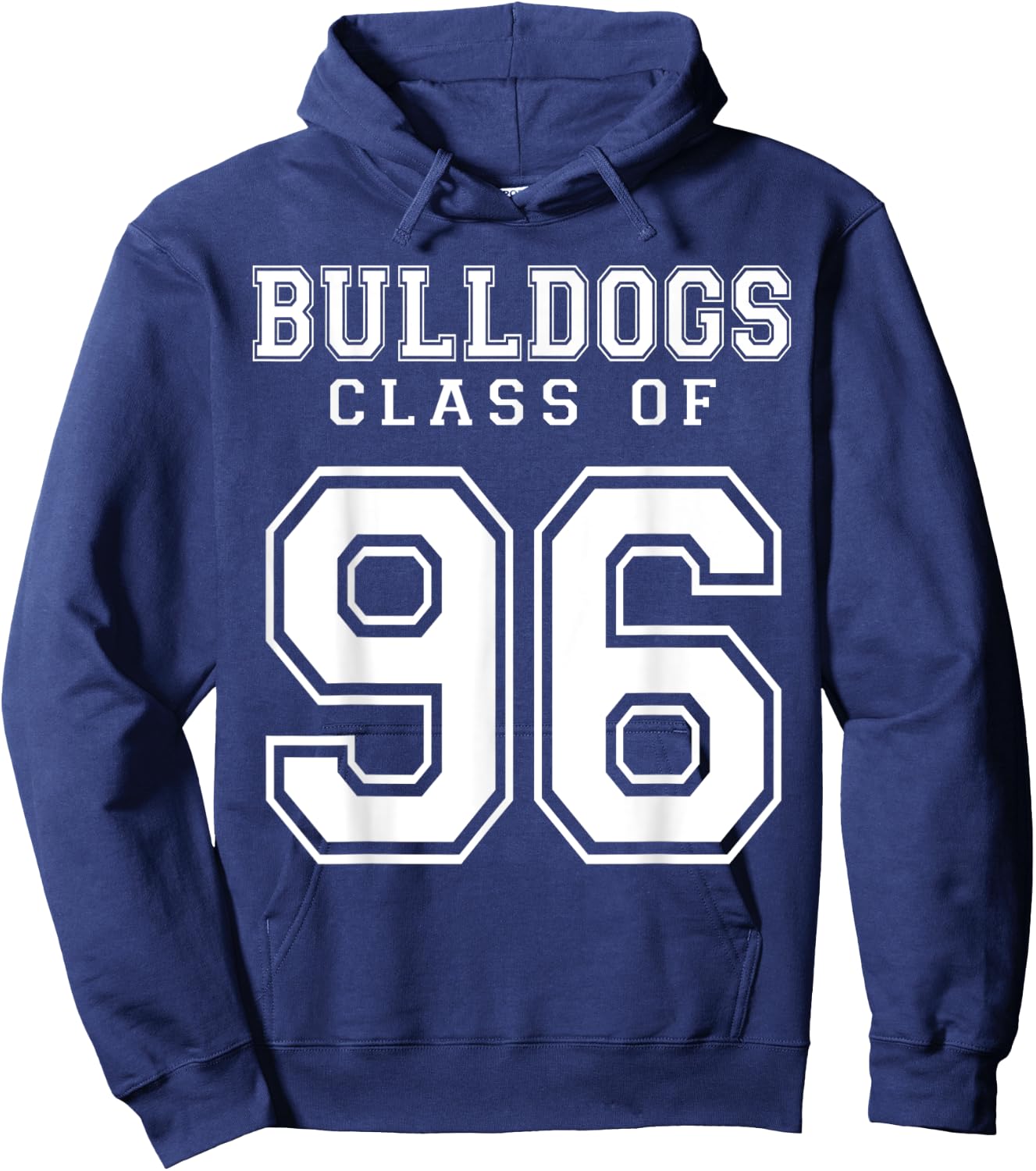 Class Of 1996 Bulldogs Custom Graduation Senior Personalized Hoodie - Hoodie | Navy