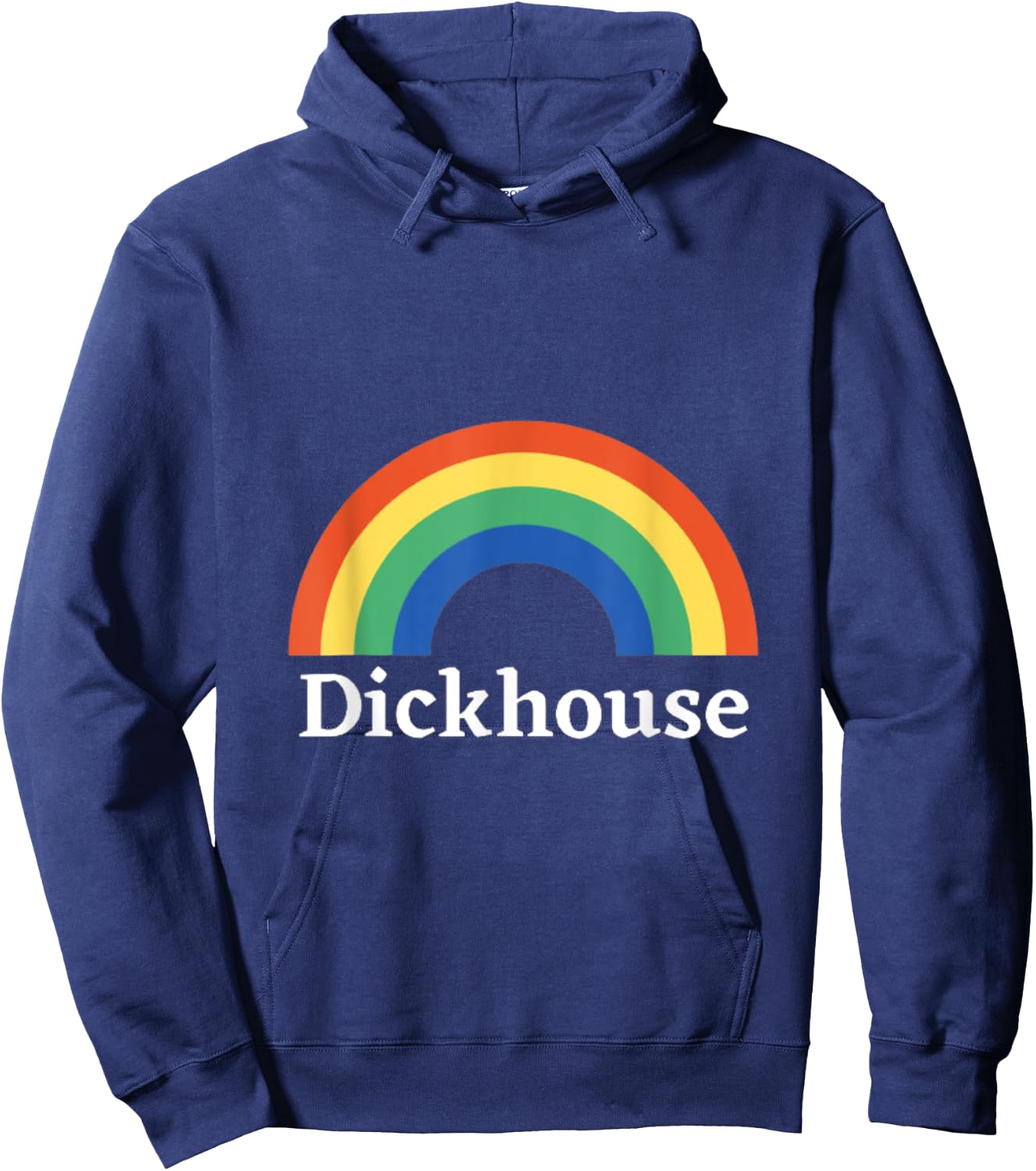 Dickhouse Funny Saying Sarcastic Rainbow Sarcasm Hoodie - Hoodie | Navy
