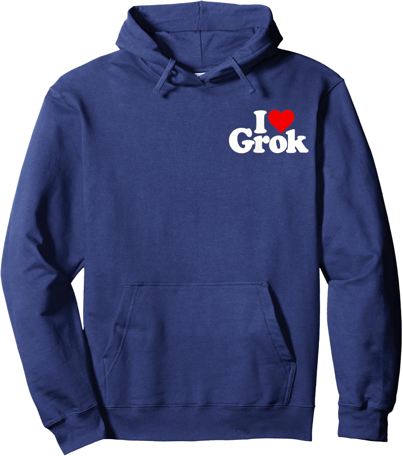 I Love Heart Grok Hoodie - Hoodie | Navy