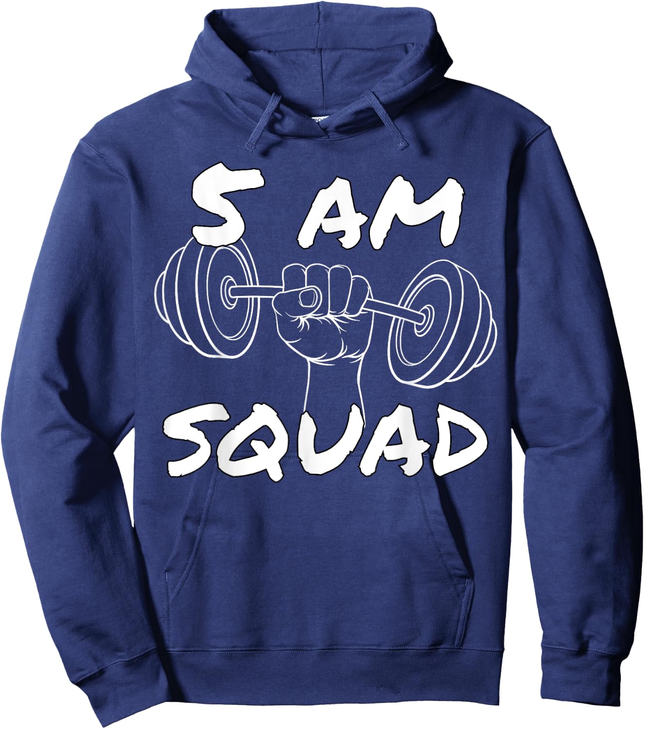 5 AM Squad | Funny Gym Workout Quote Apparel Hoodie - Hoodie | Navy