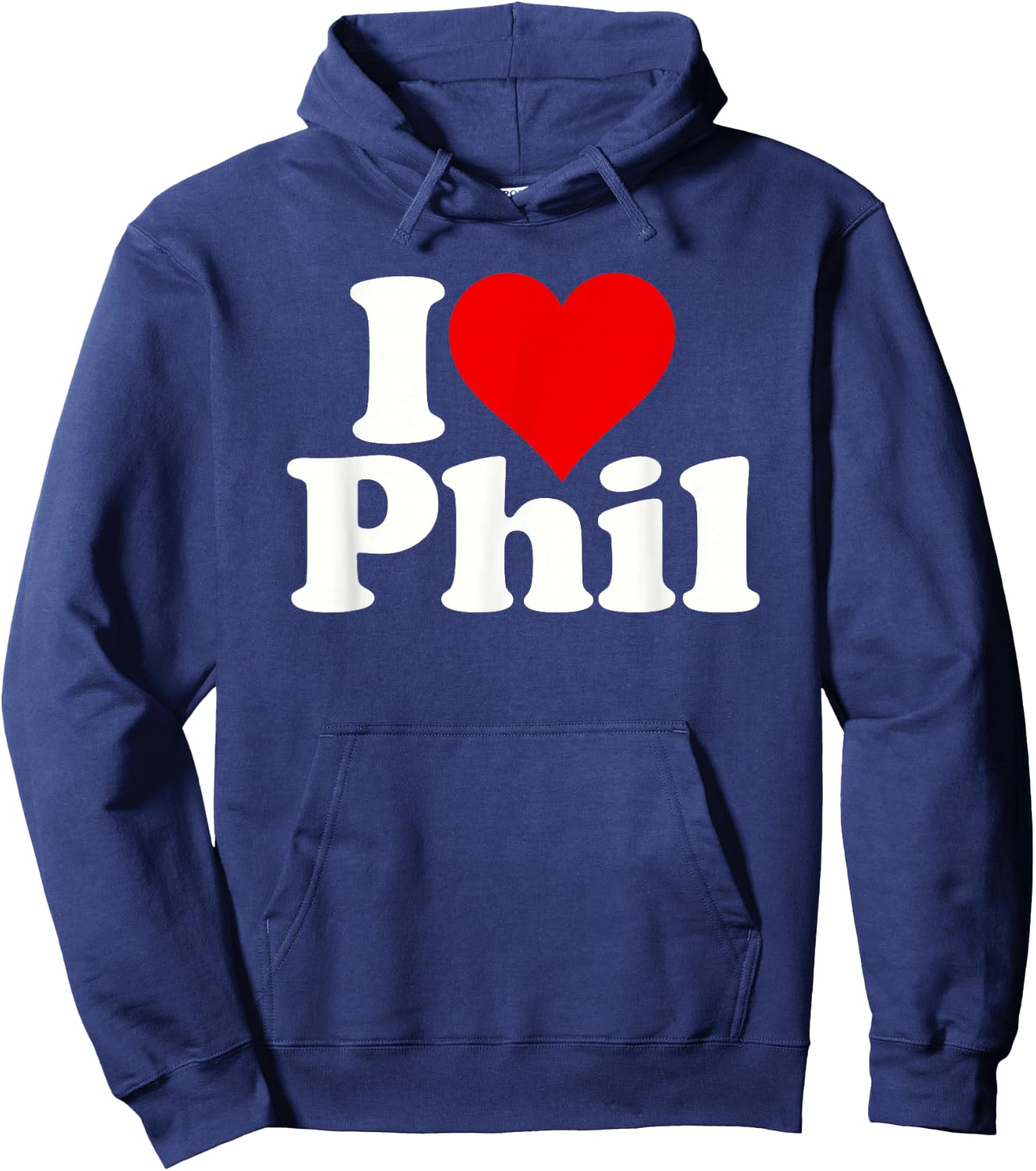 I Love Heart Phil Philip Hoodie - Hoodie | Navy