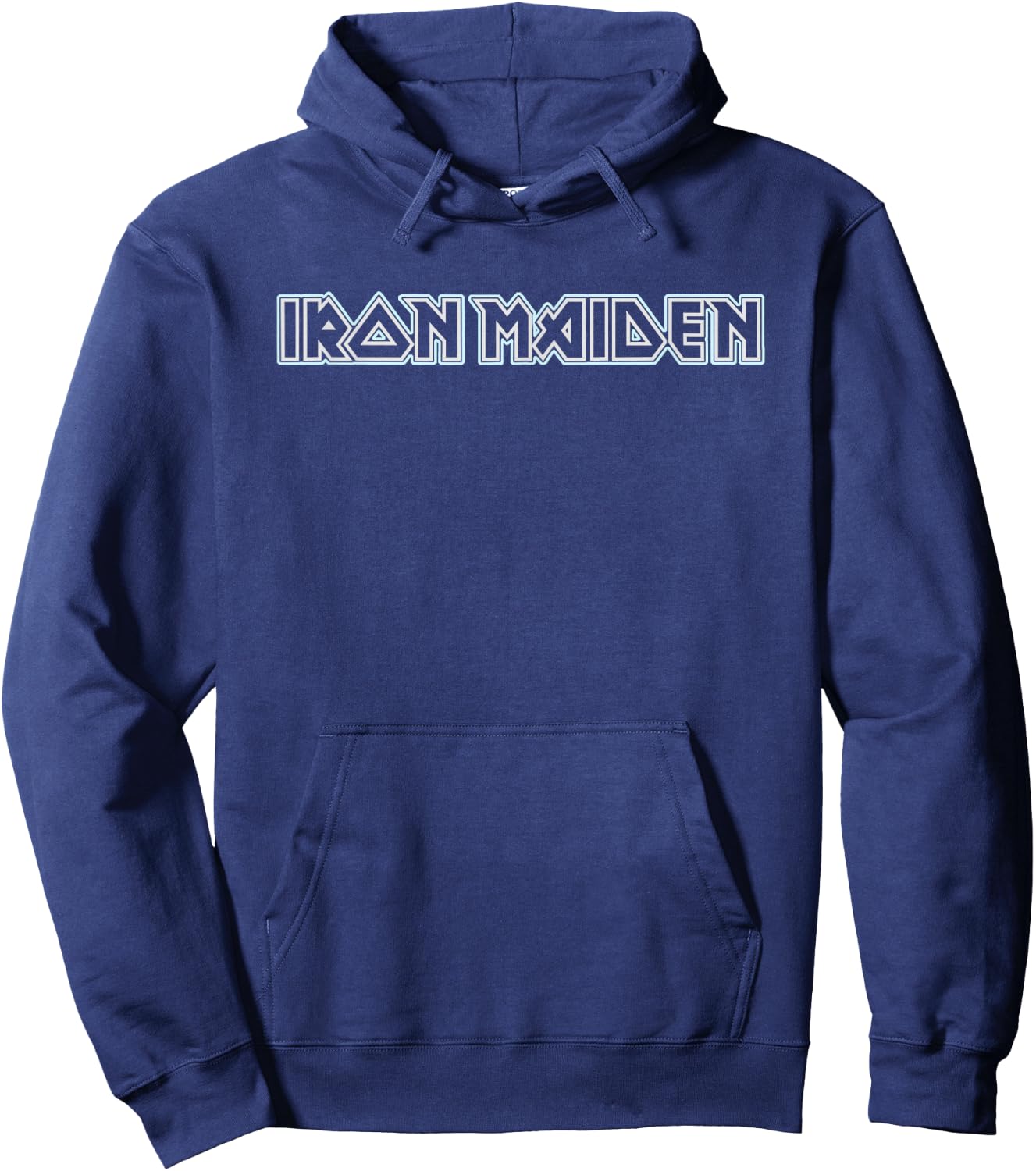 Iron Maiden - Blue Logo Hoodie - Hoodie | Navy