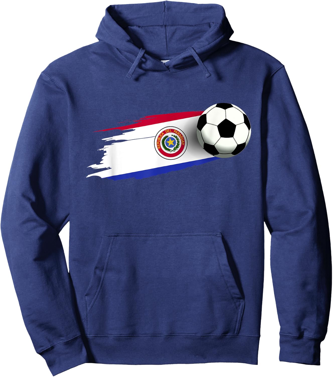 Paraguay Flag Jersey Paraguayan Soccer Team Paraguayan Hoodie - Hoodie | Navy