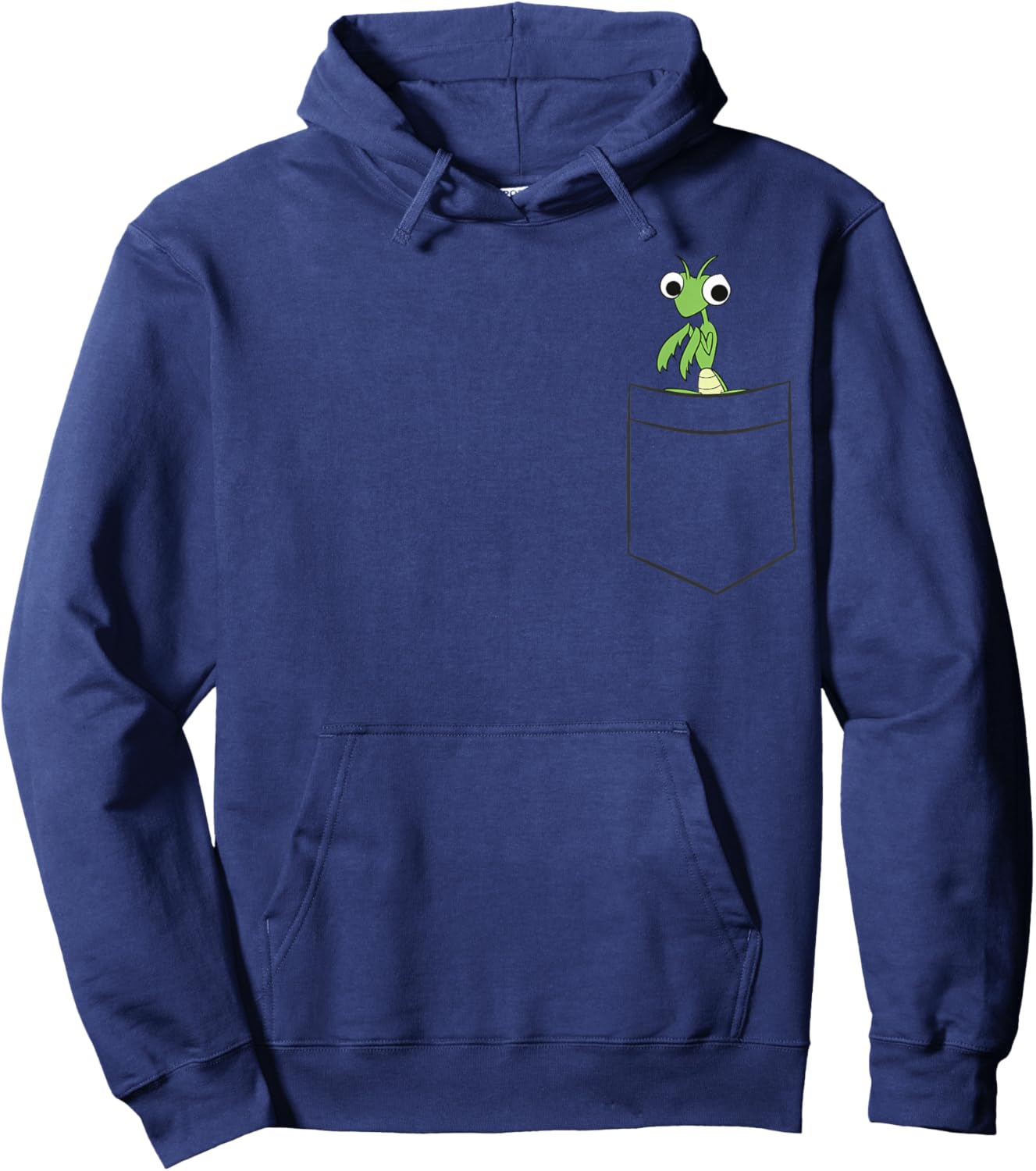 Praying Mantis In The Pocket Grasshopper Insect In Pocket Hoodie - Hoodie | Navy