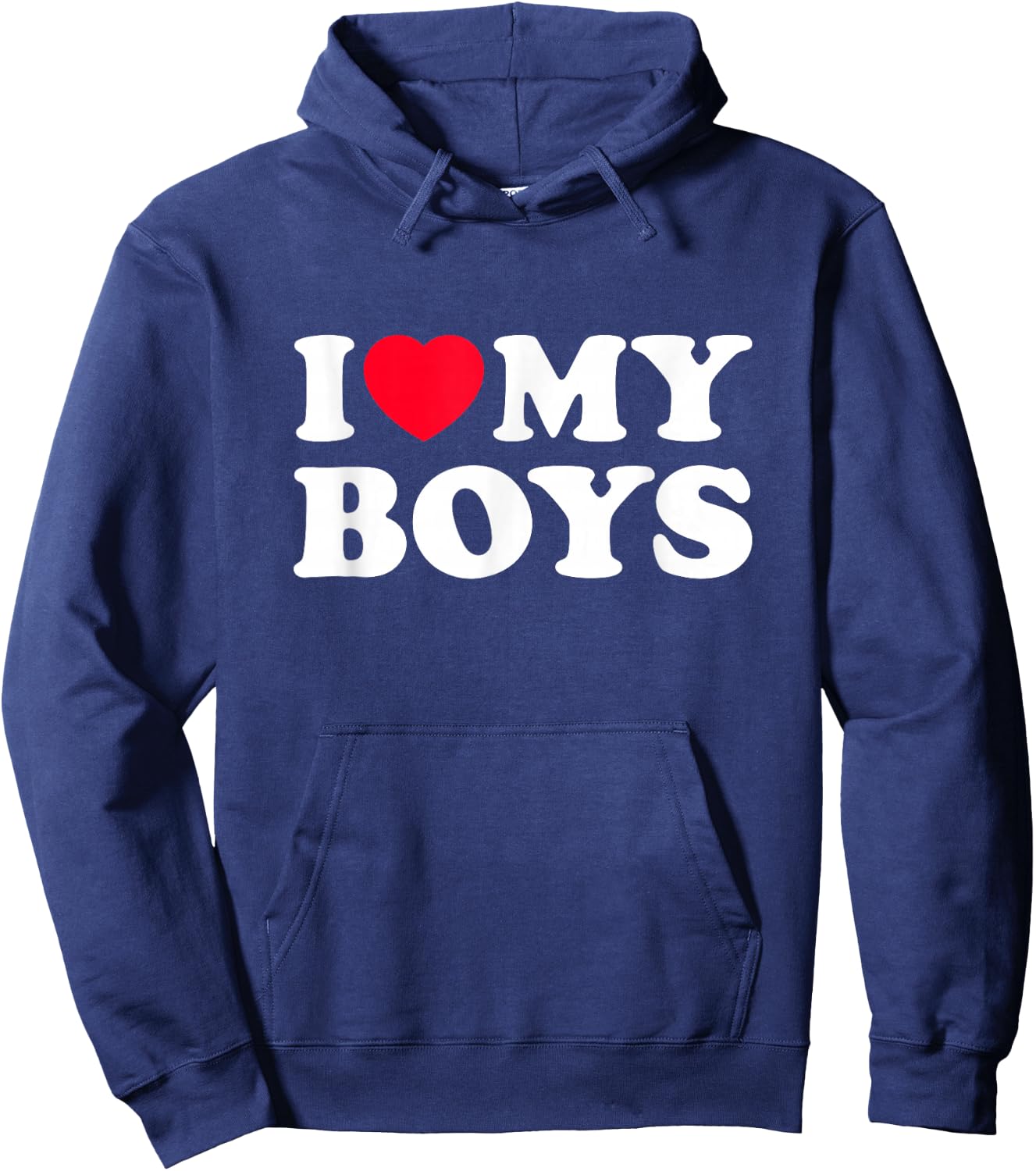 I love my sons | I LOVE MY BOYS Hoodie - Hoodie | Navy