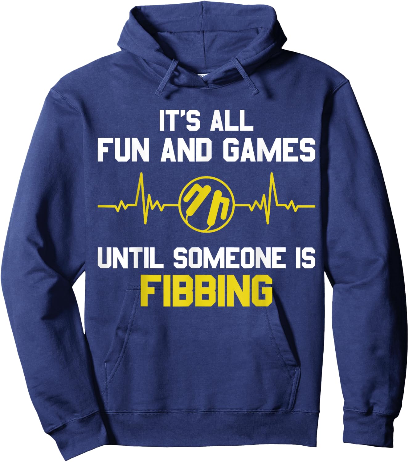 Cardiac Nurse Fibbin Funny Cardiology Nurse CVICU Hoodie - Hoodie | Navy