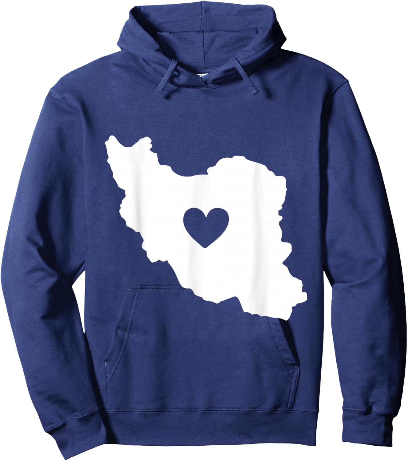 Iran Map Symbol Heart | Iranian Persian Love | Gift Hoodie - Hoodie | Navy