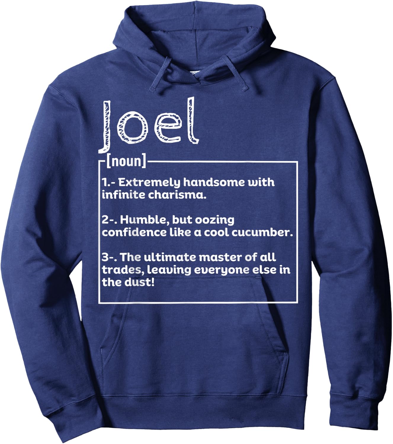 Name Joel Meaning Definition Boy Personalized Sarcasm Hoodie - Hoodie | Navy