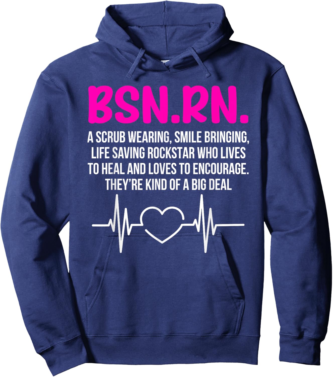 BSN RN Graduation Definition BSN Registered Nurse Graduation Hoodie - Hoodie | Navy