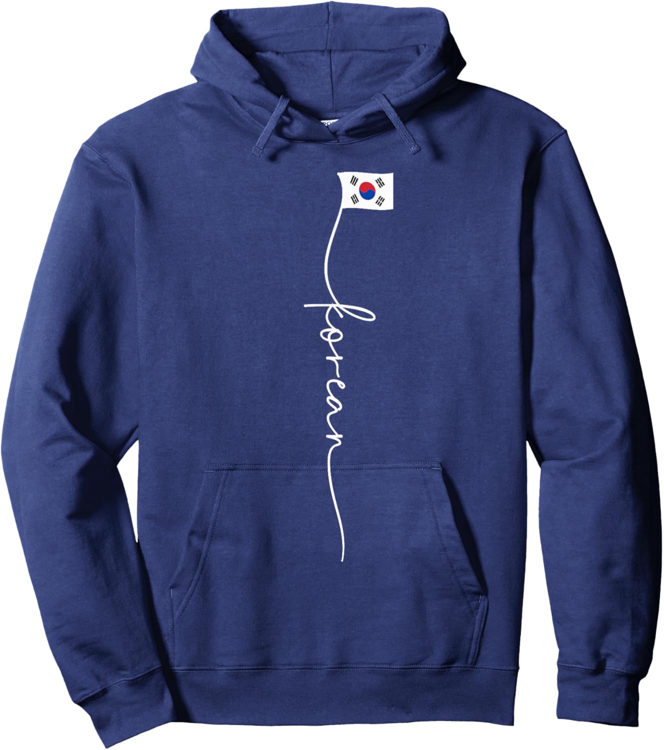Korea Signature Korean Flag Hoodie - Hoodie | Navy