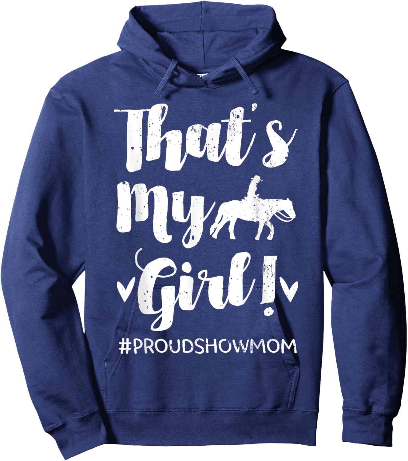 Horse Show Mom Equestrian Jockey Showjumping Mother's Day Hoodie - Hoodie | Navy