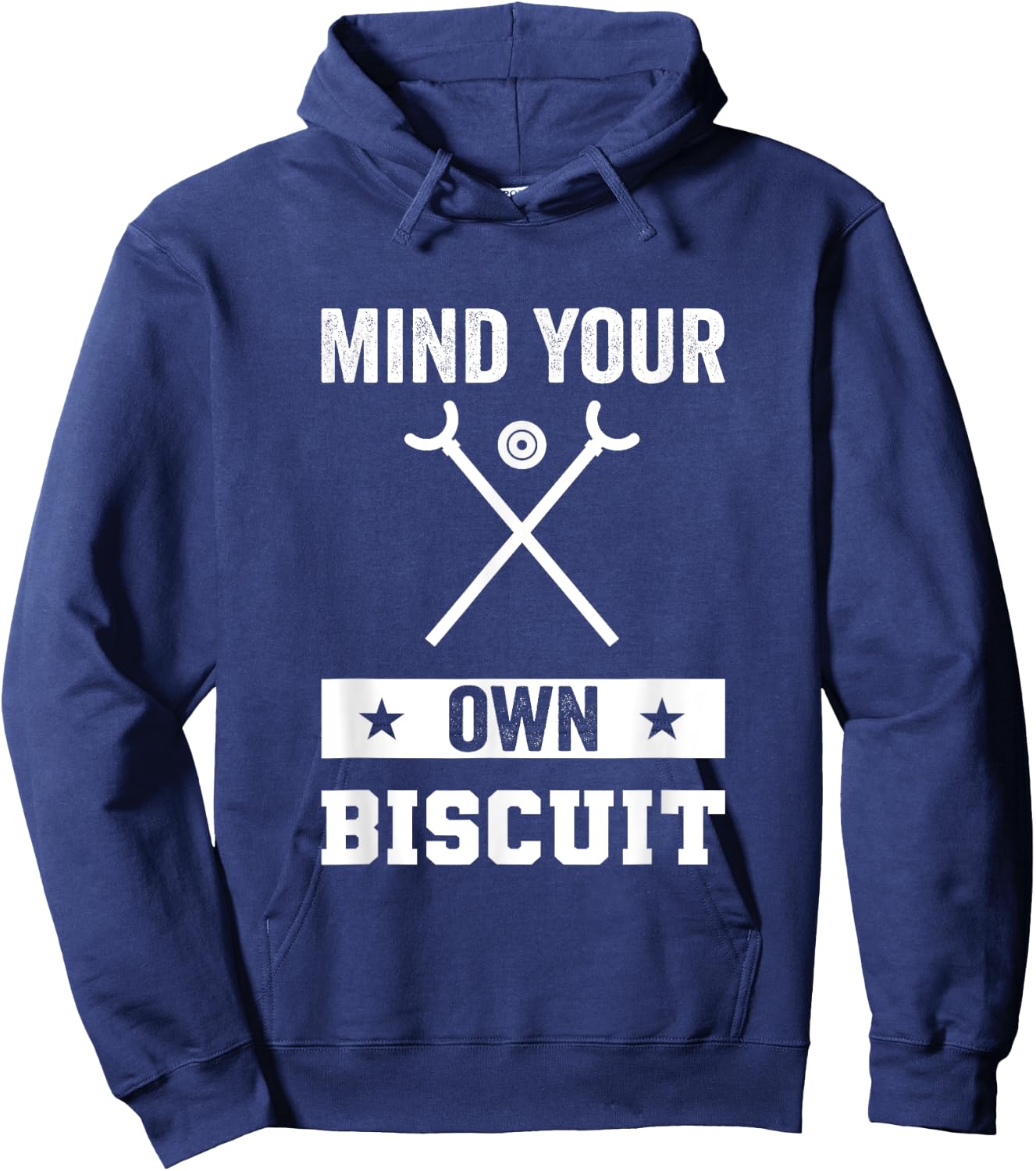 Mind Your Own Biscuit Shuffleboard Hoodie - Hoodie | Navy