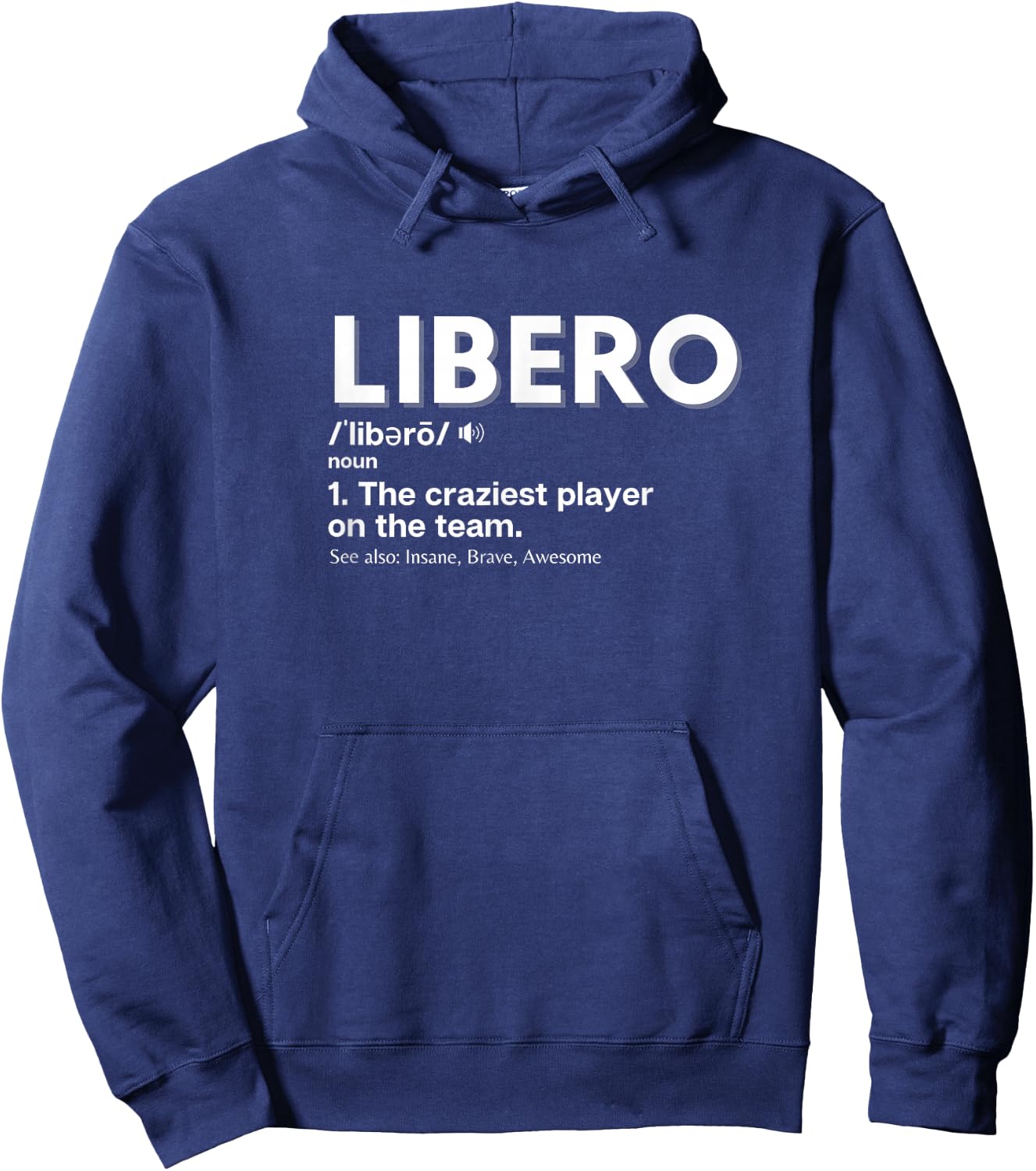 Volleyball Players Defensive Specialist Libero Hoodie - Hoodie | Navy