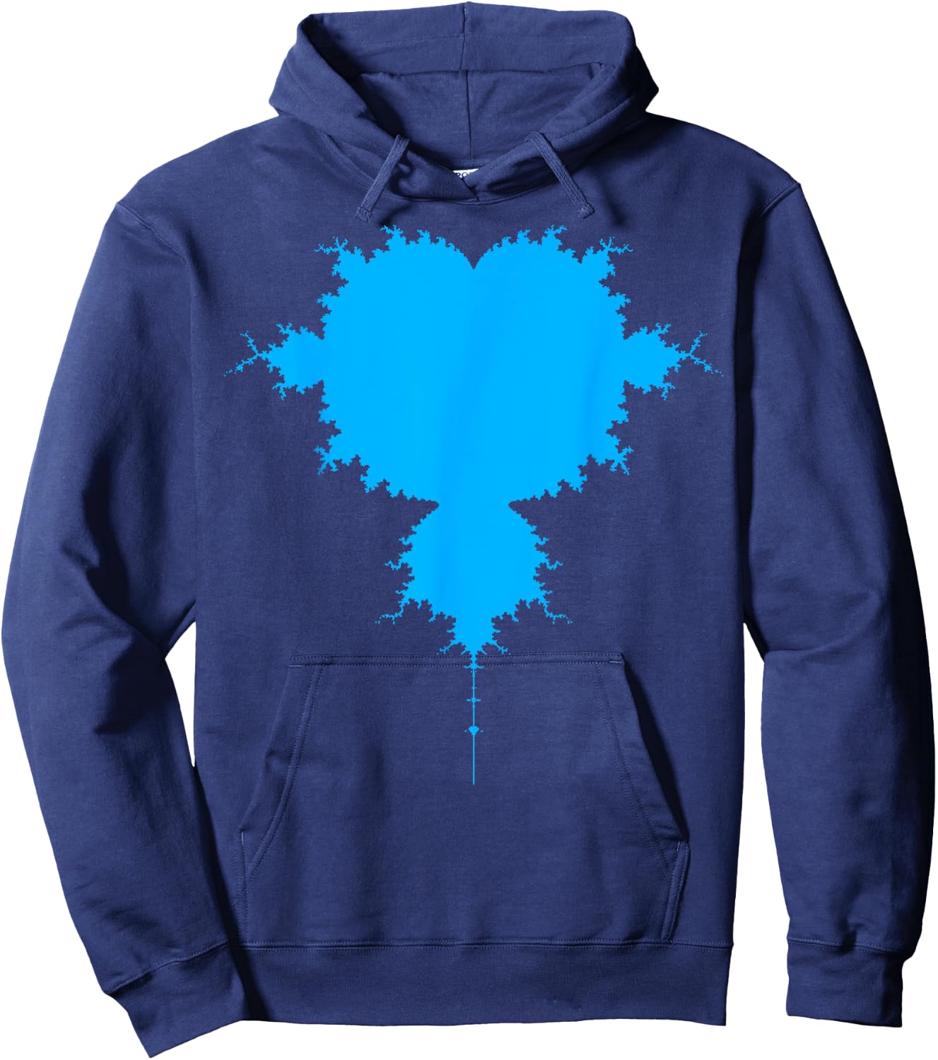 Nerdy Mandelbrot Fractal Chaos Physics Math Teacher Gift Hoodie - Hoodie | Navy