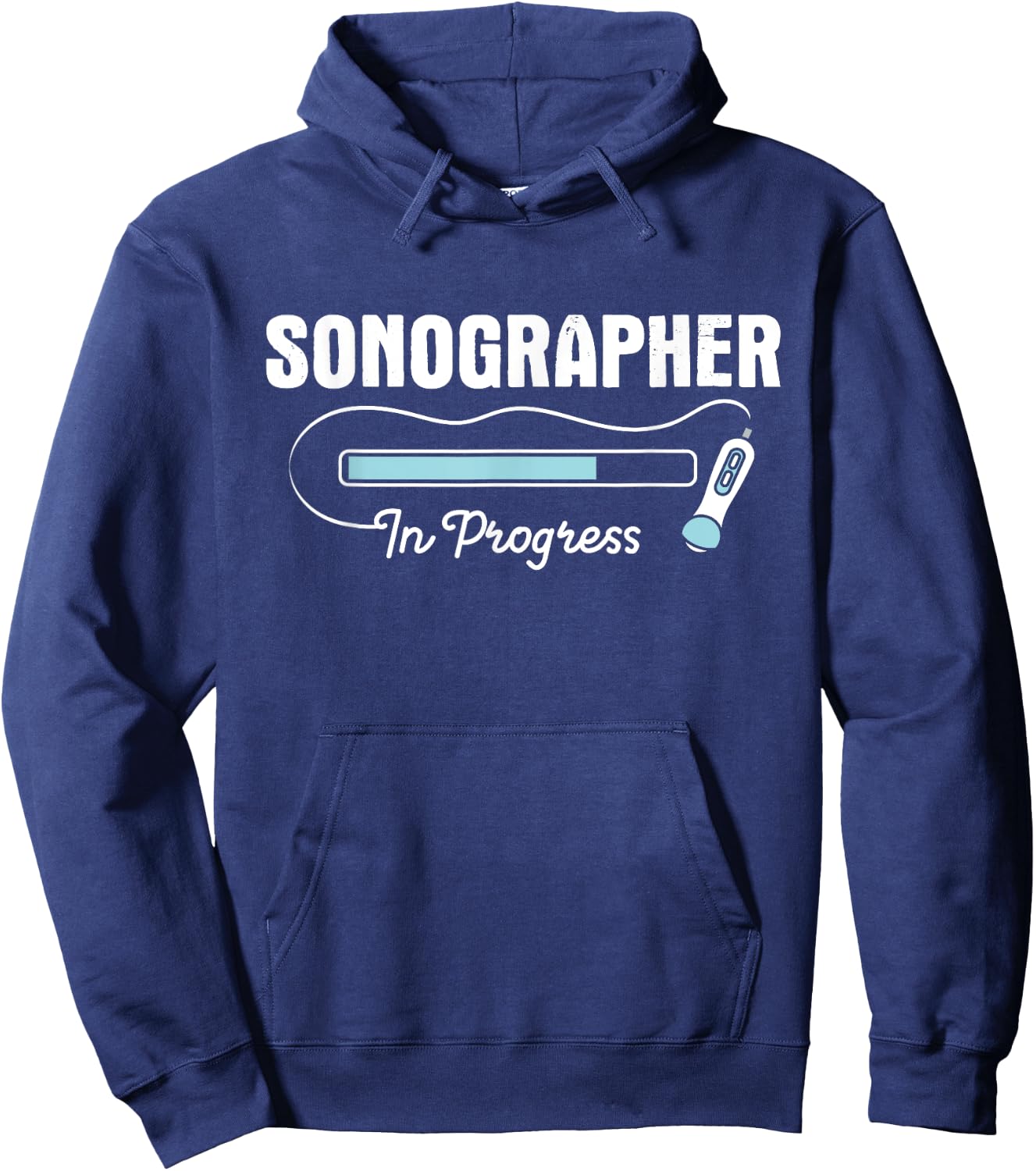Sonographer In Progress - Ultrasound Tech Medical Sonography Hoodie - Hoodie | Navy
