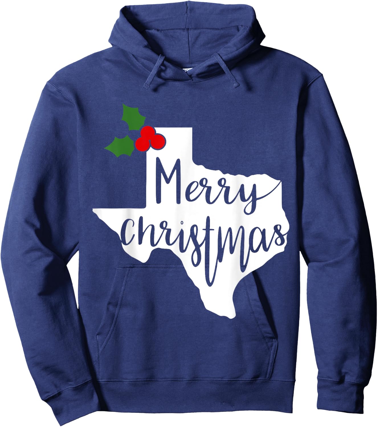 Merry Texmas Texas Christmas Hoodie - Hoodie | Navy