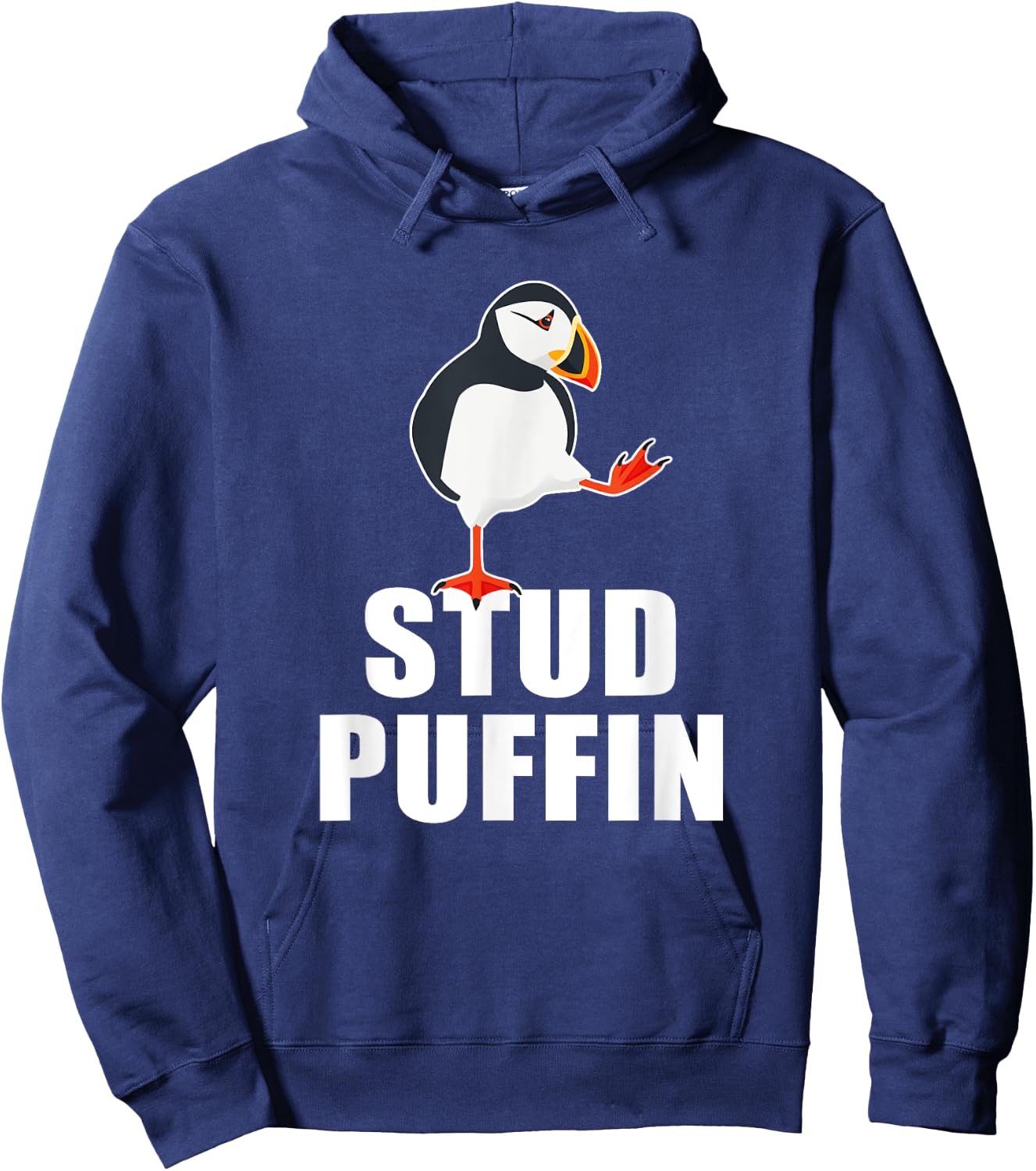 Stud Puffin Funny Seabird Puffins Hoodie - Hoodie | Navy