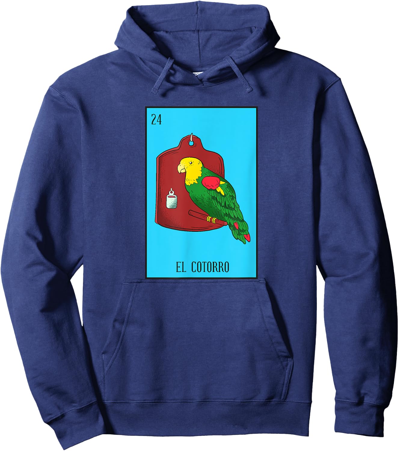Mexican Lottery El Cotorro The Parrot Game of Mexico Hoodie - Hoodie | Navy