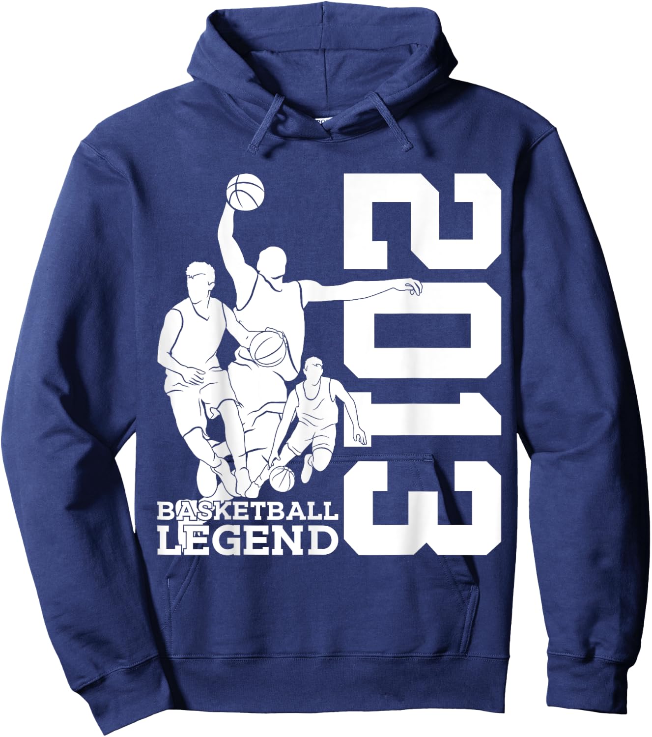 Basketball 12th Birthday Basketball Legend 2013 Hoodie - Hoodie | Navy