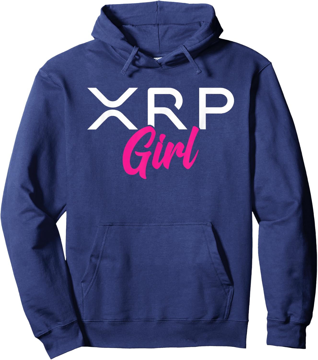 XRP Cryptocurrency - XRP Girl - Crypto Currency - XRP Hoodie - Hoodie | Navy