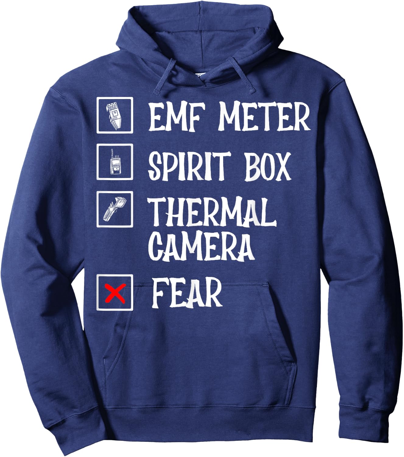 Phasmophobia - Ghost Hunter - Paranormal Investigators Hoodie - Hoodie | Navy