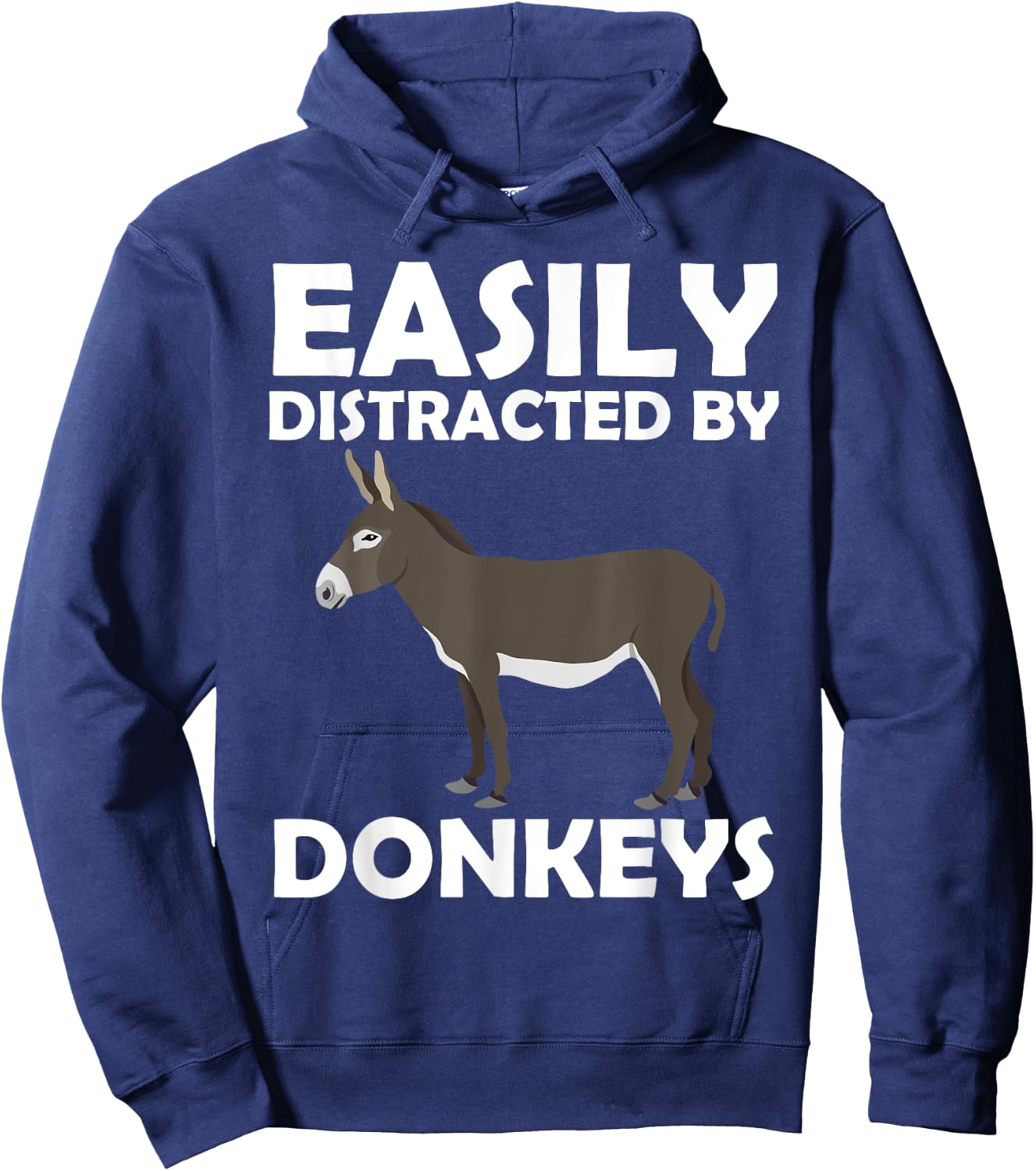 Cool Donkey Women Mule Horse Equine Safari Zookeeper Hoodie - Hoodie | Navy