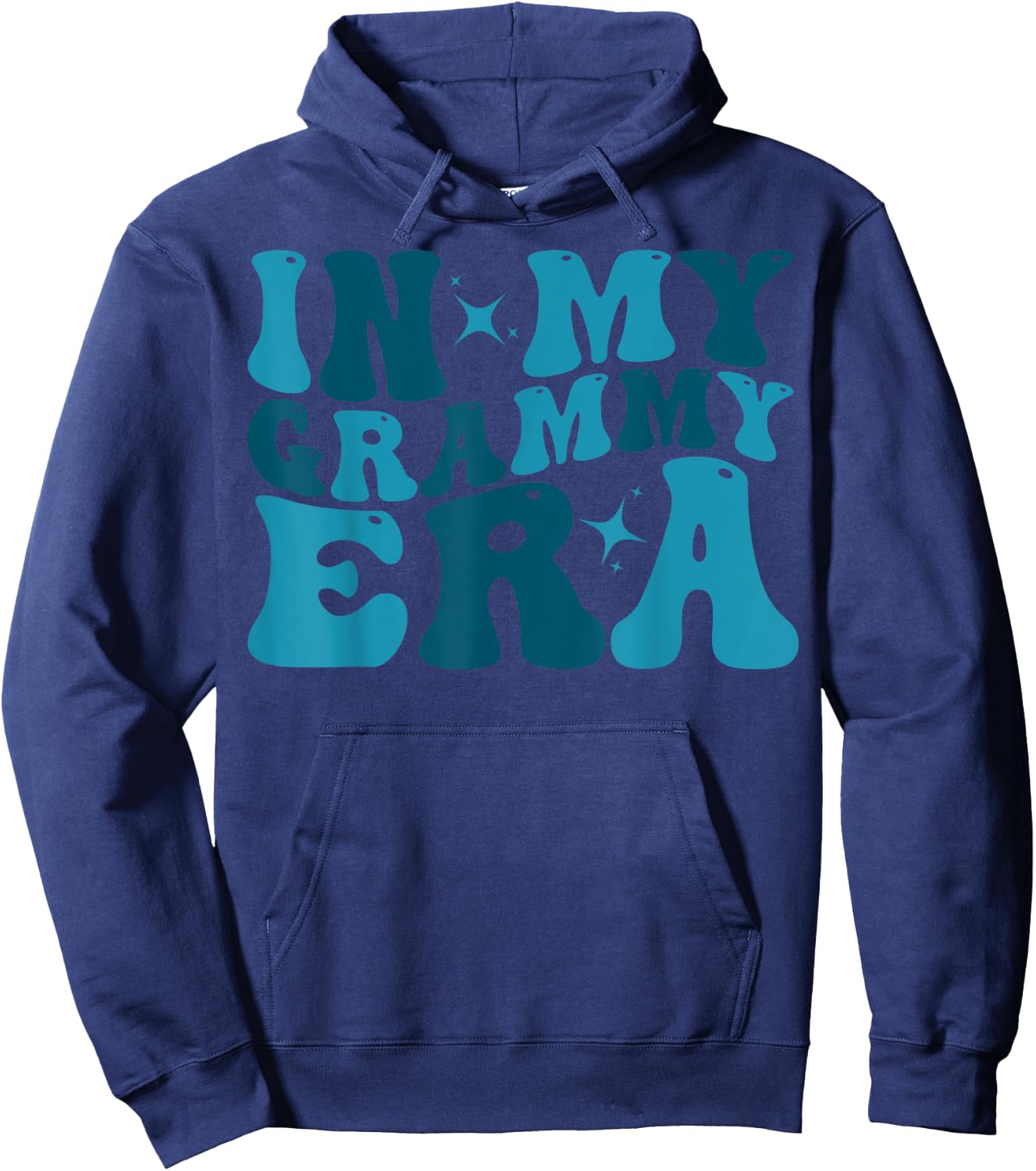In My Grammy Era Lover Groovy Retro Mom Mother's Day Hoodie - Hoodie | Navy