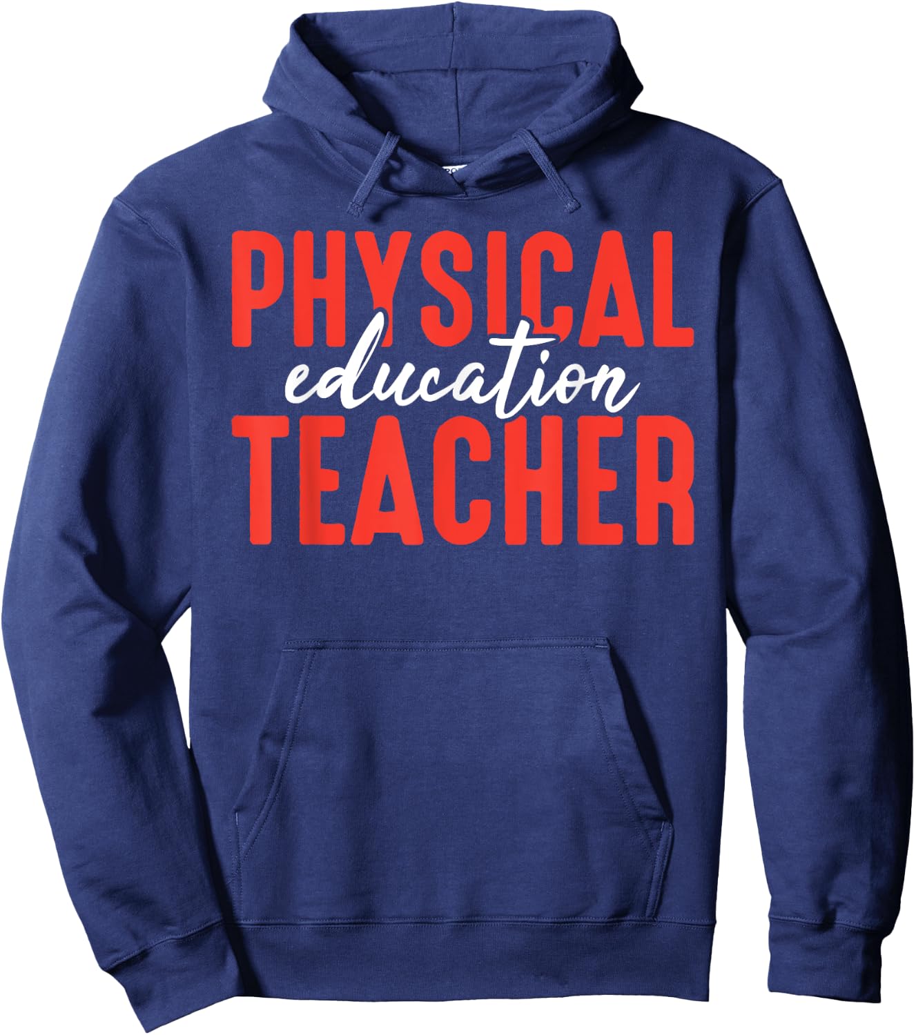 Leopard Physical Education PE Teacher Novelty Men Women Hoodie - Hoodie | Navy