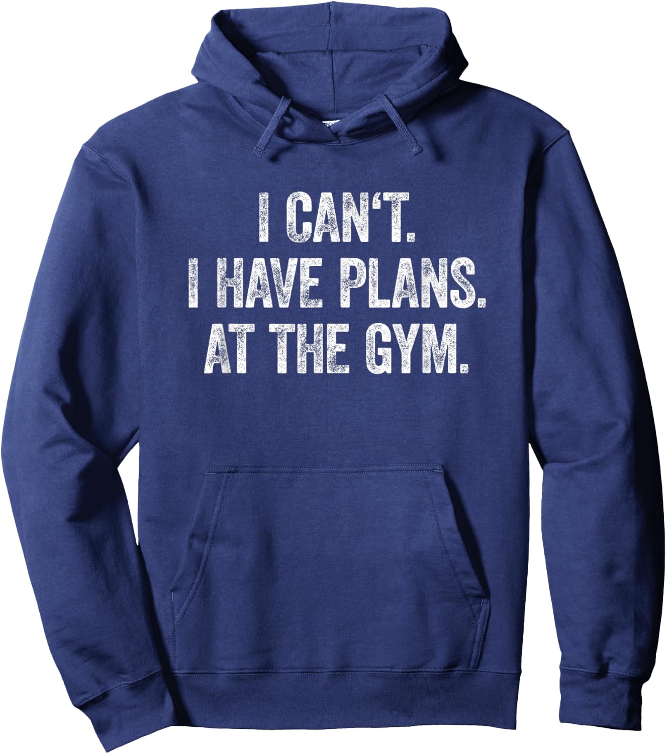 I Can't I Have Plans At The Gym Shirt Have Plans At The Gym Hoodie - Hoodie | Navy