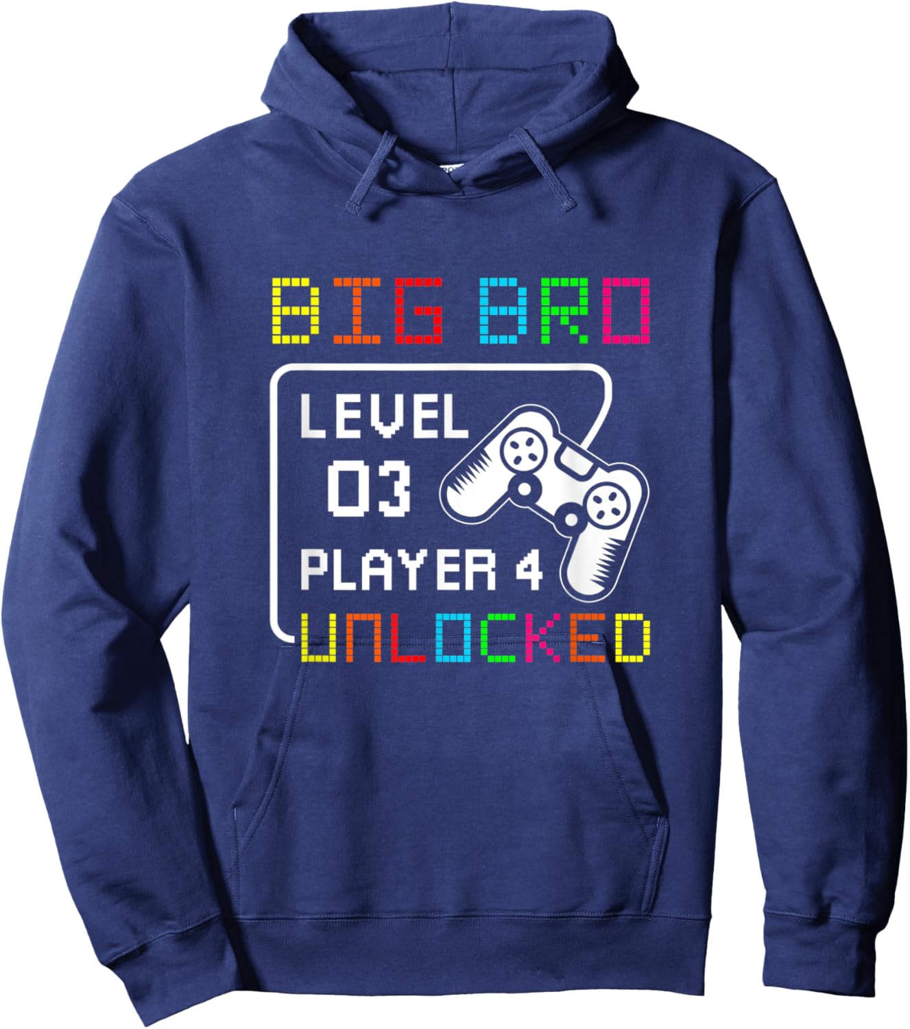 Big Bro level 3 Player 4 Unlocked Game Big Brother Again Fun Hoodie - Hoodie | Navy