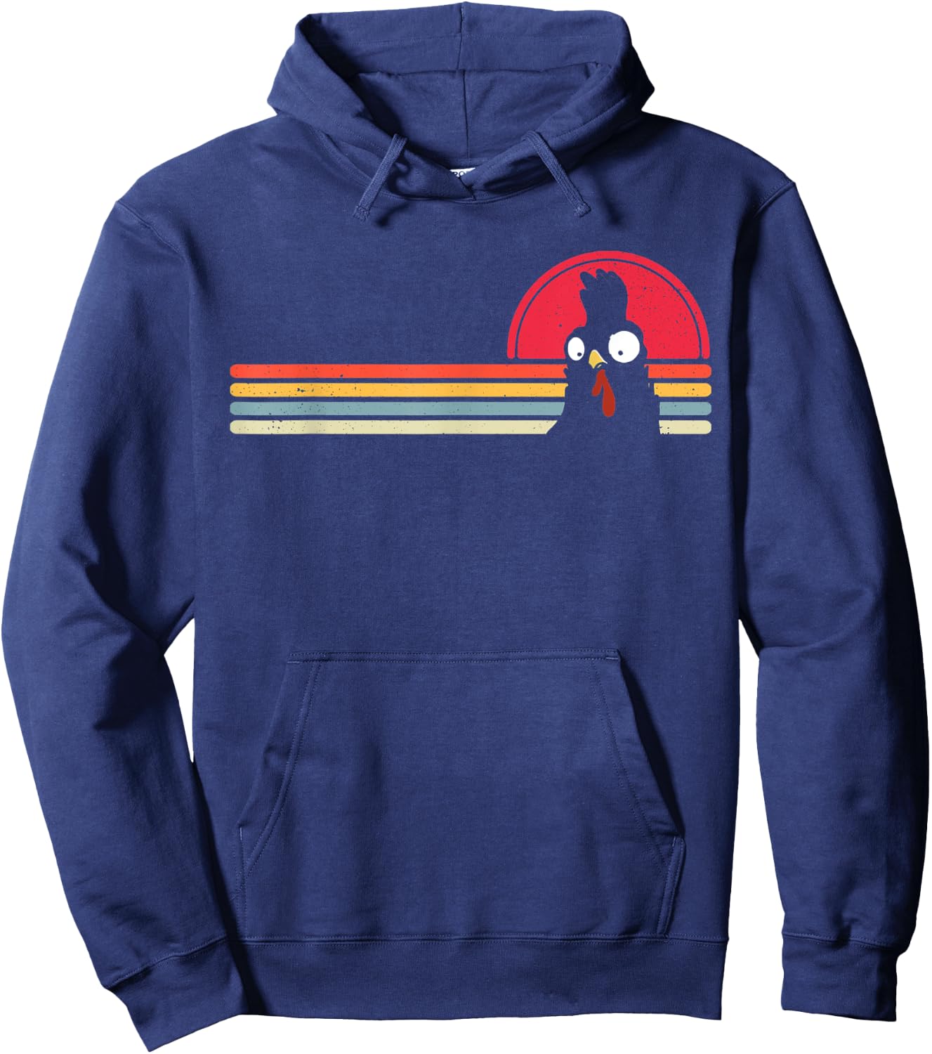 Chicken Farming Retro Chicken Farmer Girls Boys Men Hoodie - Hoodie | Navy