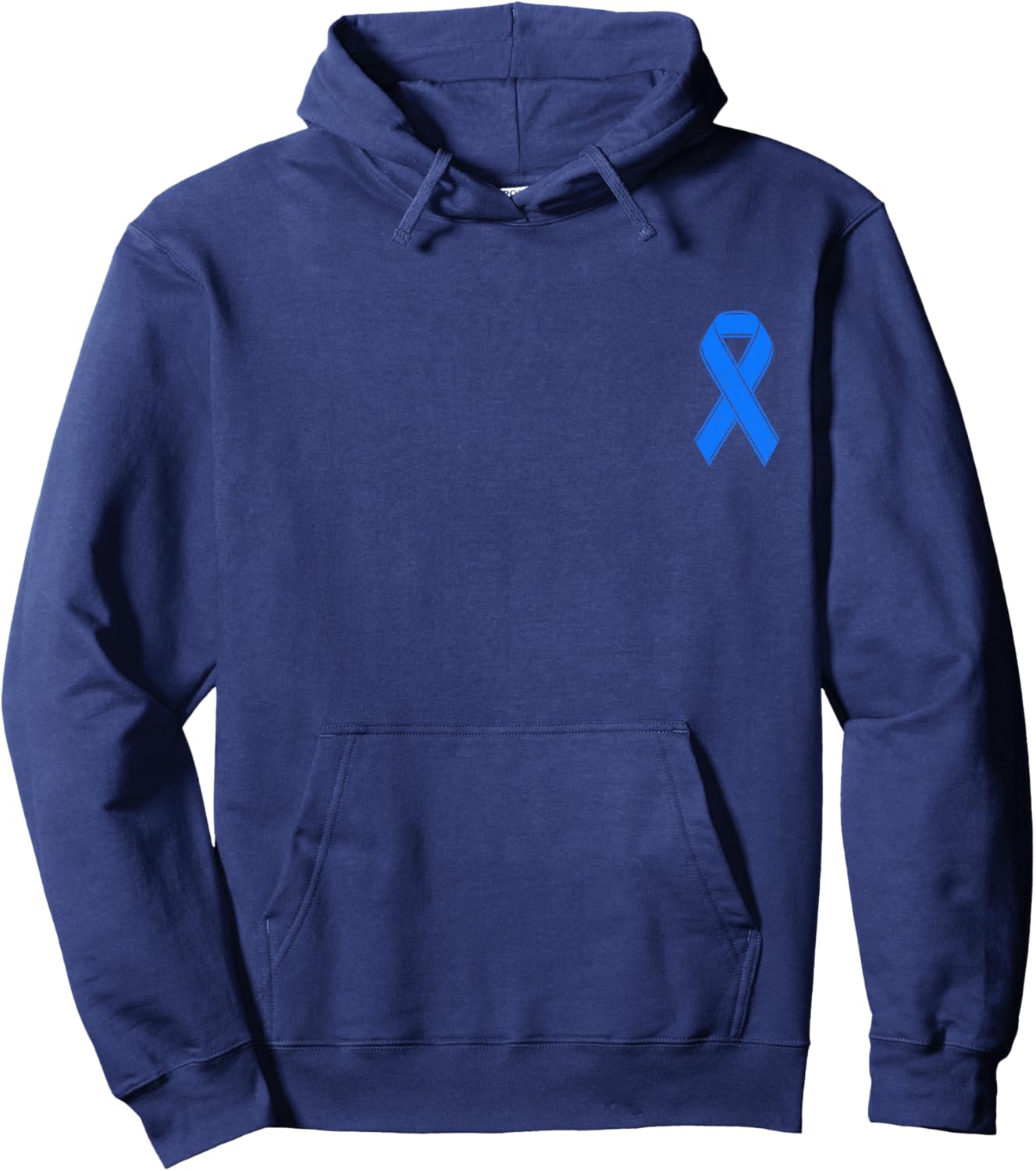 Diabetes Awareness Month Blue Ribbon T1D Type 1 Diabetes Hoodie - Hoodie | Navy