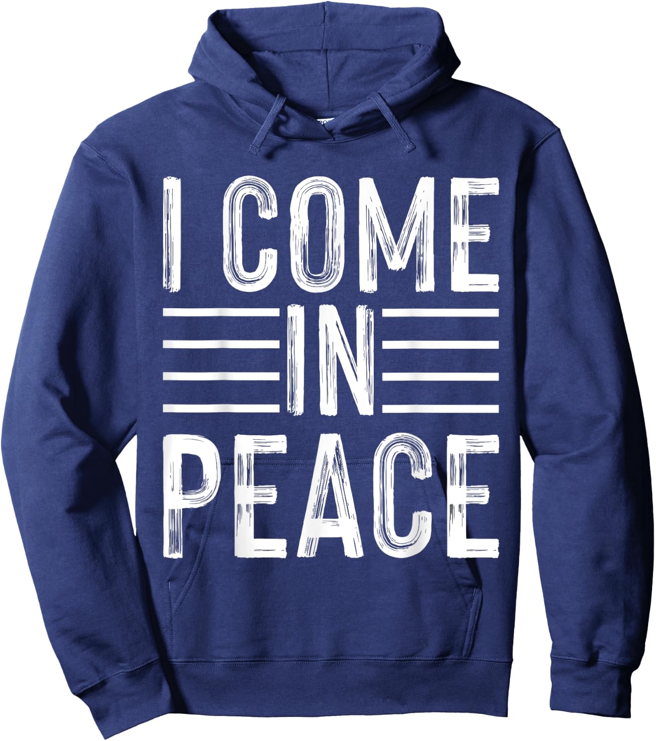I Come In Peace - Im Peace Funny Matching Couple Hoodie - Hoodie | Navy