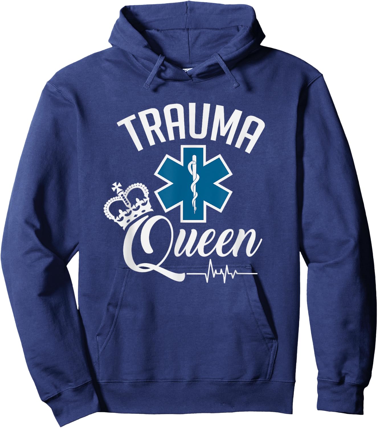 Trauma Queen Healthcare Hoodie - Hoodie | Navy