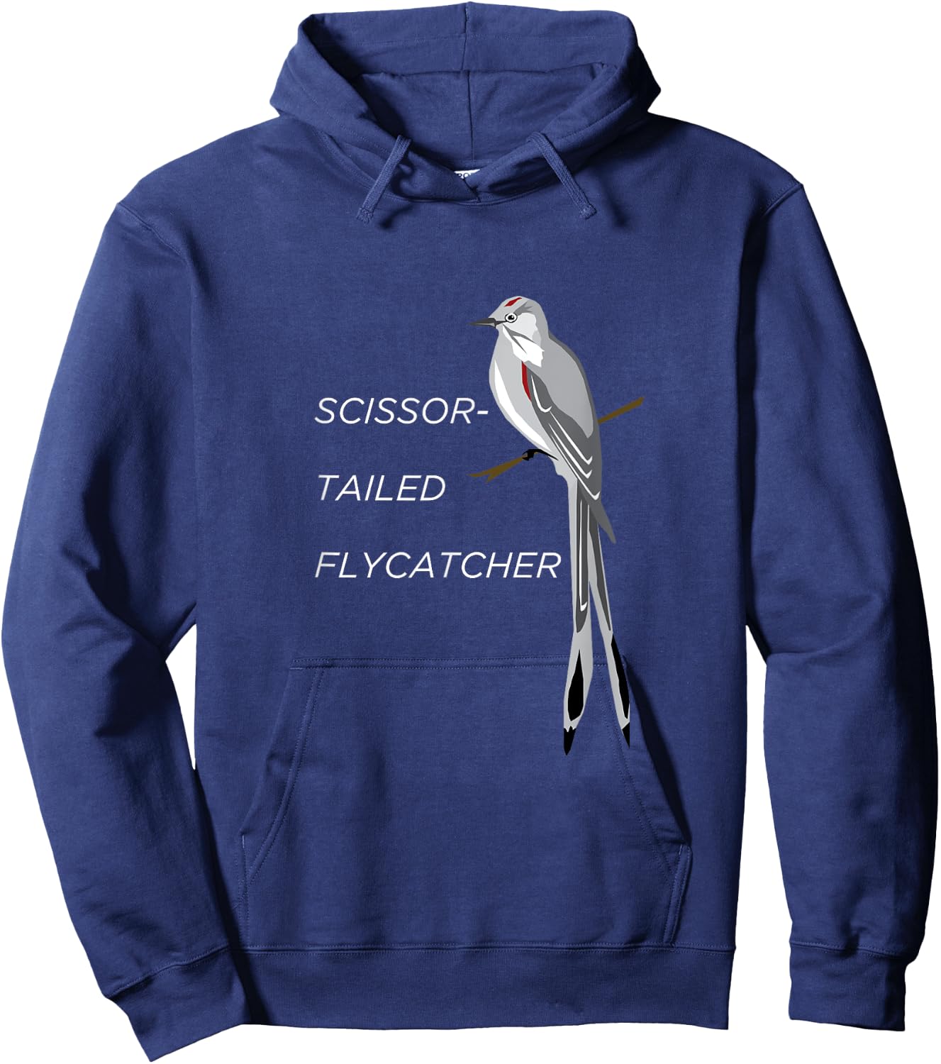 Scissor-tailed Flycatcher Shirt Kingbird Long Tail Bird Hoodie - Hoodie | Navy