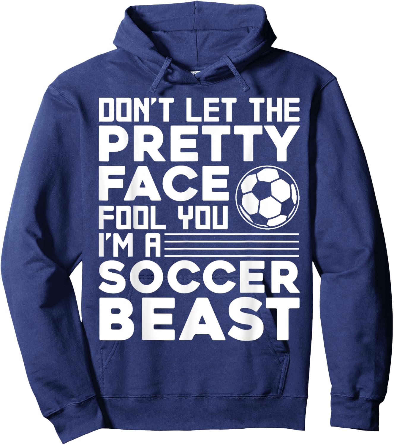 Cool Soccer Teen Girls Soccer Lover Player Sports Hoodie - Hoodie | Navy