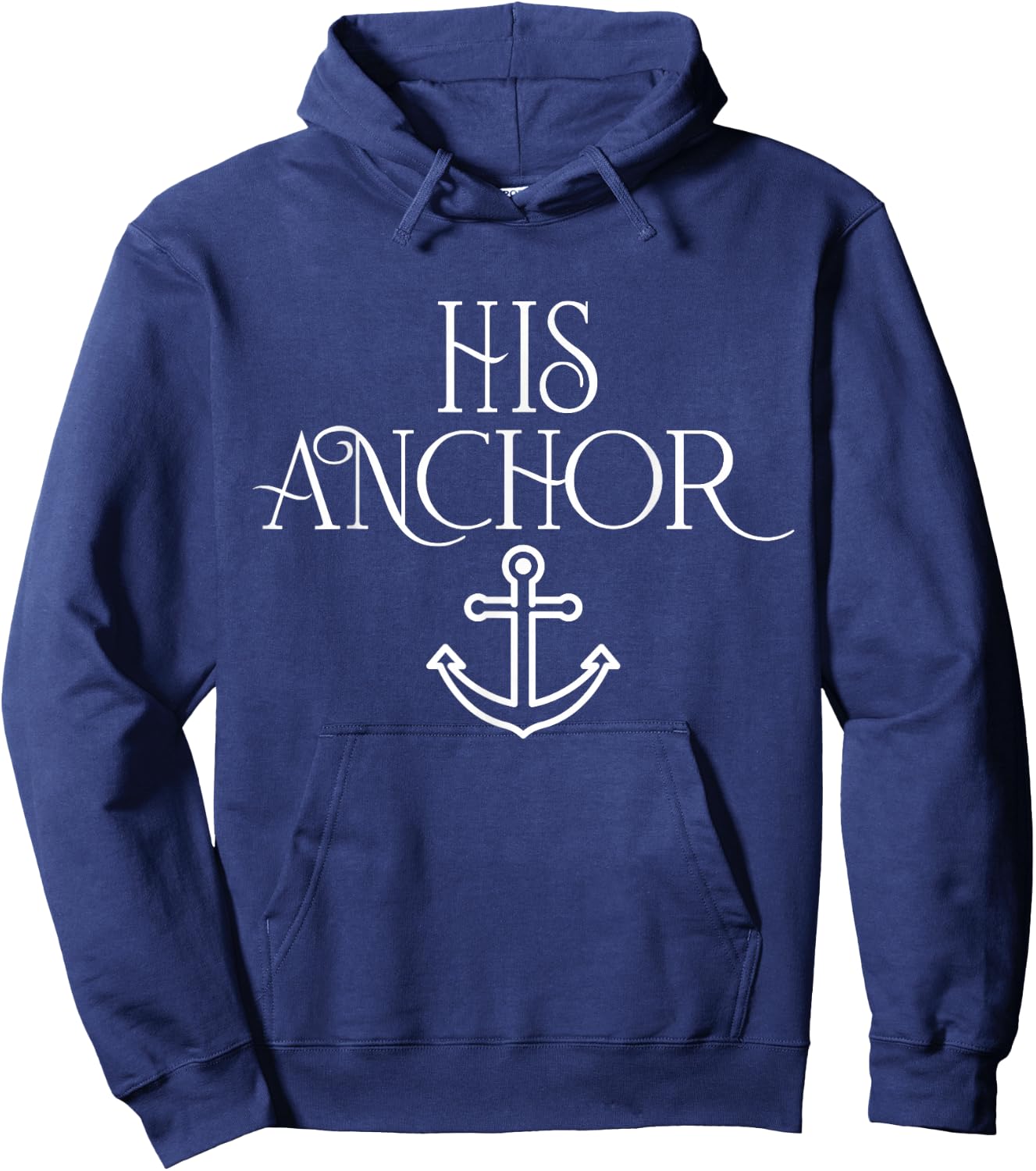 Cruise Her Captain His Anchor Couple Matching Boat lover Hoodie - Hoodie | Navy